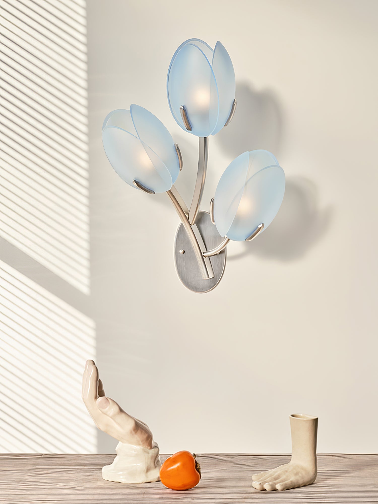 Jovell Nordic Art Bloom Glass Wall Light-Neutral Decor