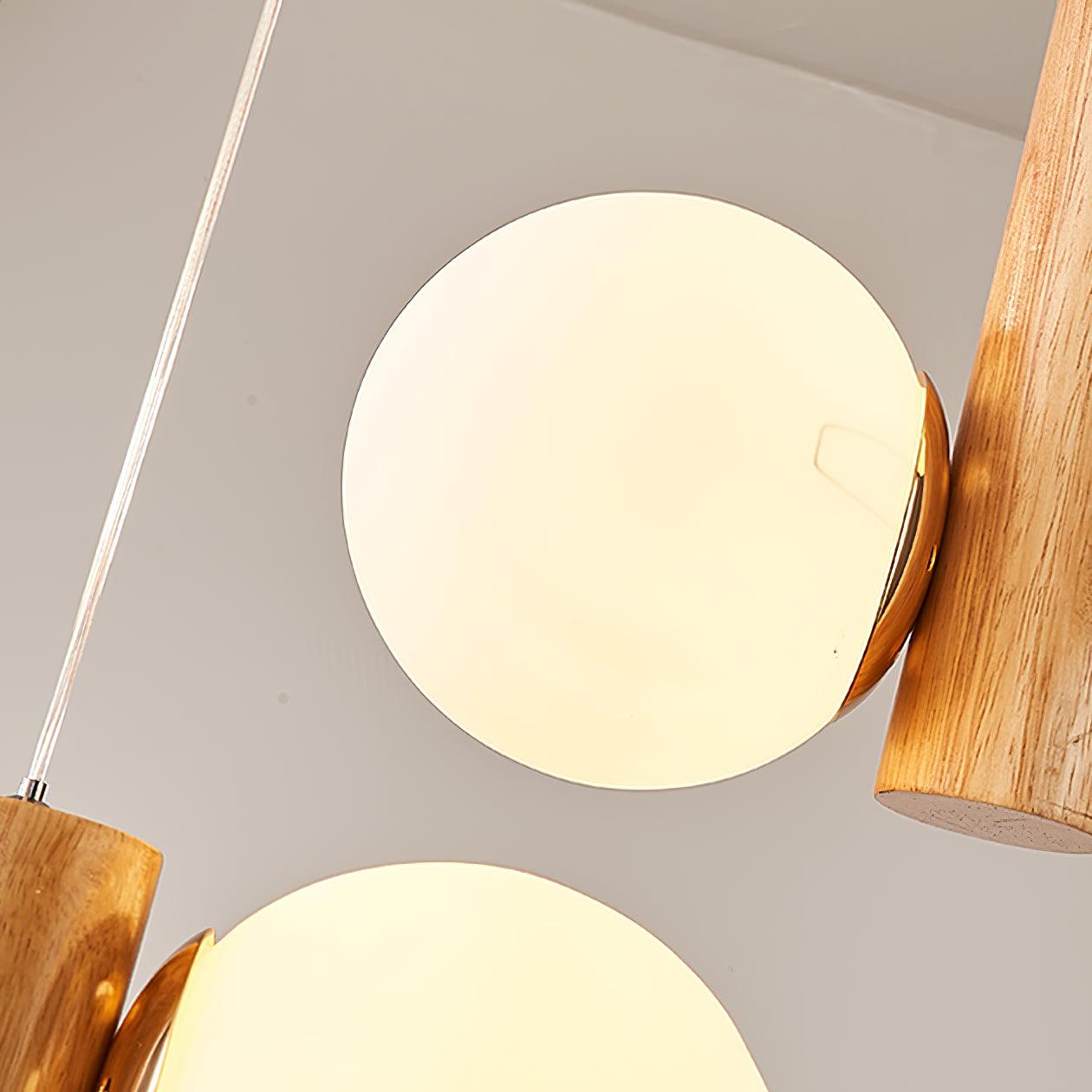 Solstica Wood Classic Pendant Lamp-Neutral Decor