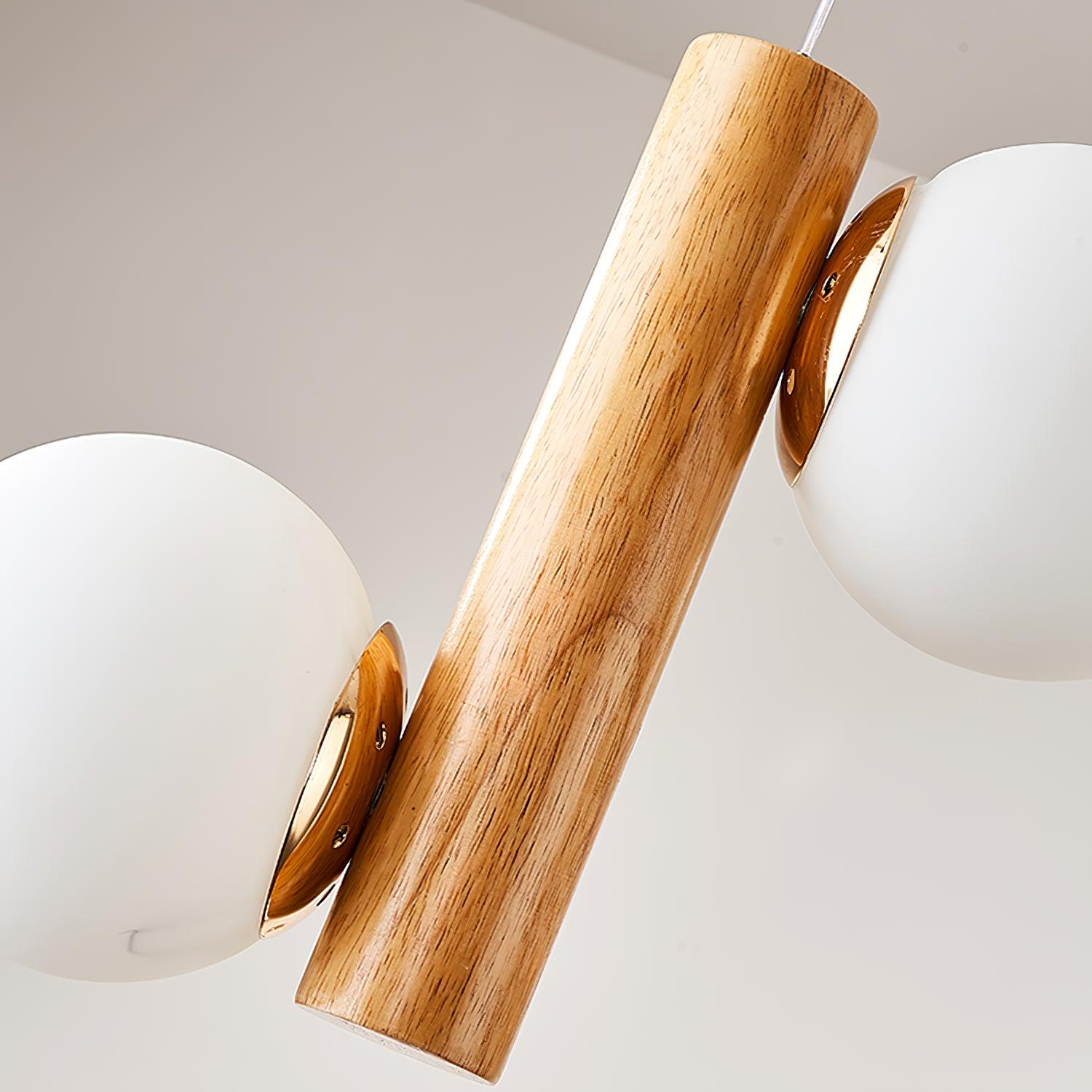 Solstica Wood Classic Pendant Lamp-Neutral Decor