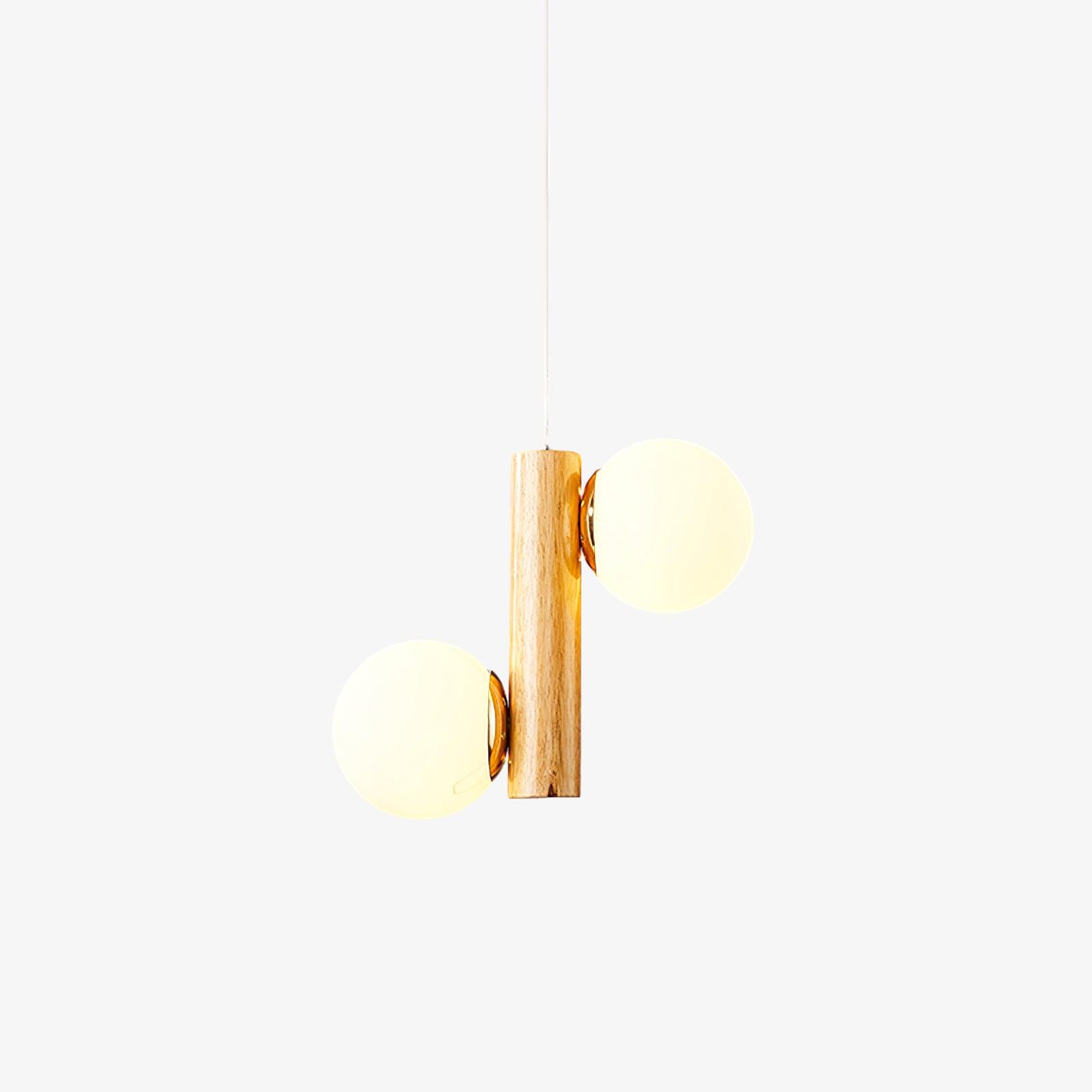 Solstica Wood Classic Pendant Lamp-Neutral Decor