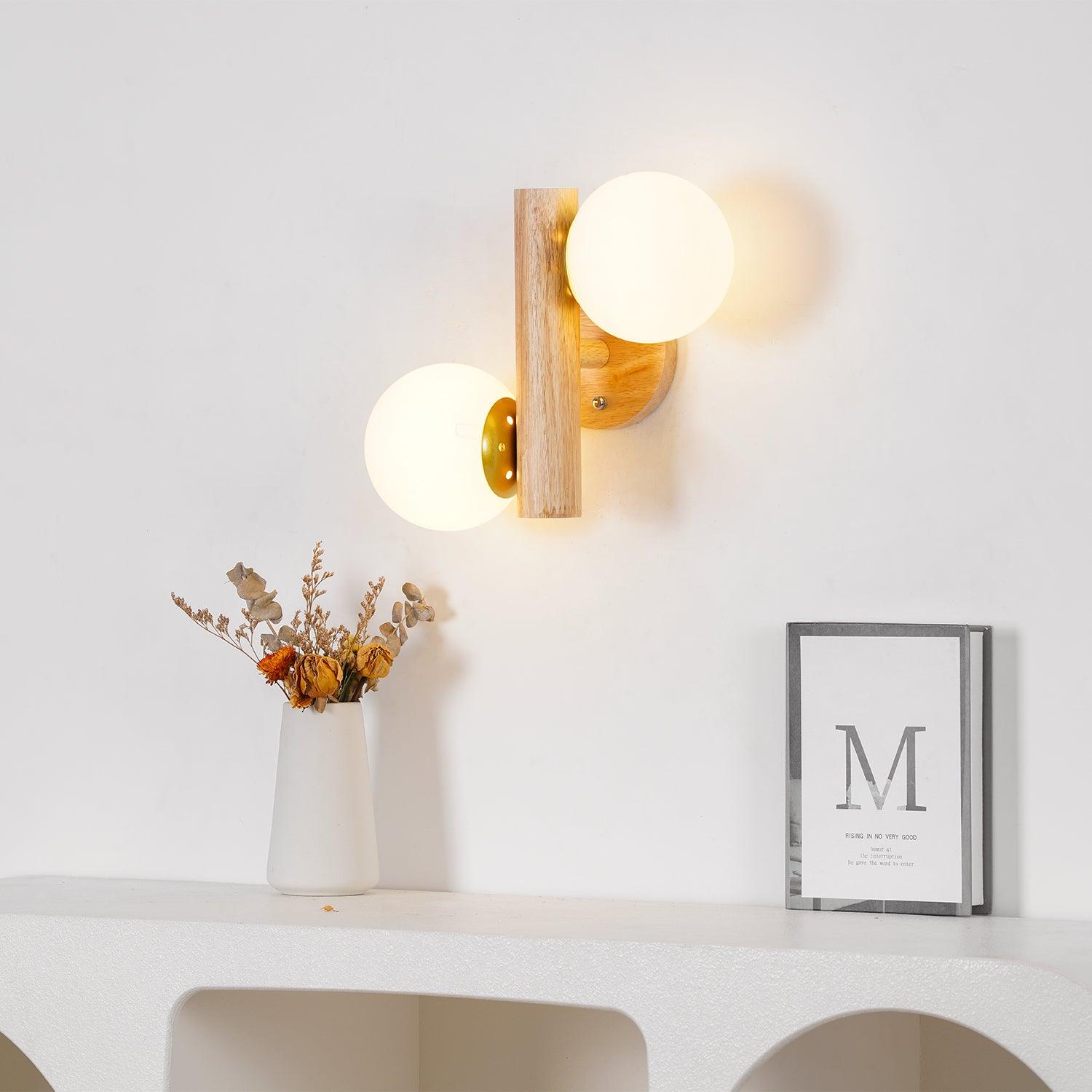 Fioran Wood Scandinavian Wall Lamp-Neutral Decor