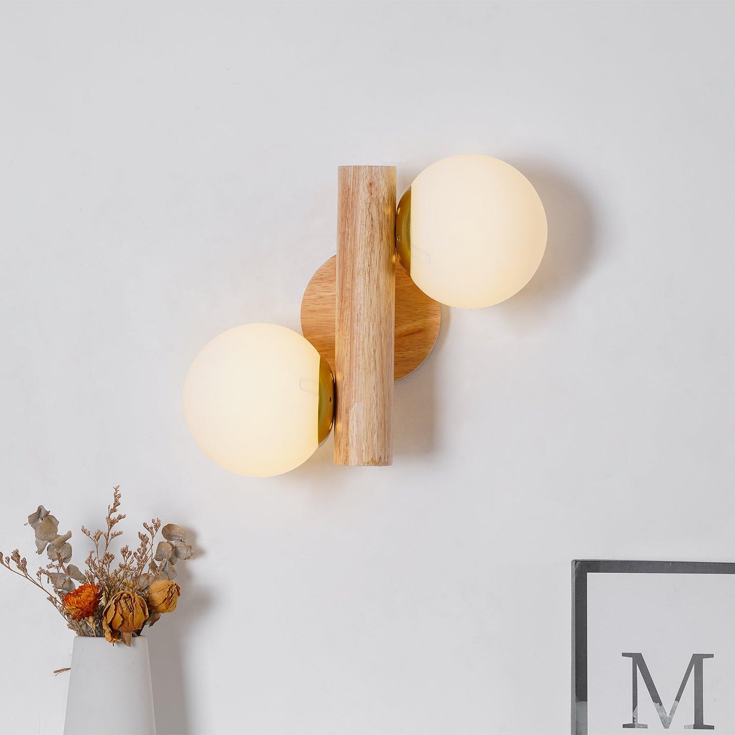 Fioran Wood Scandinavian Wall Lamp-Neutral Decor