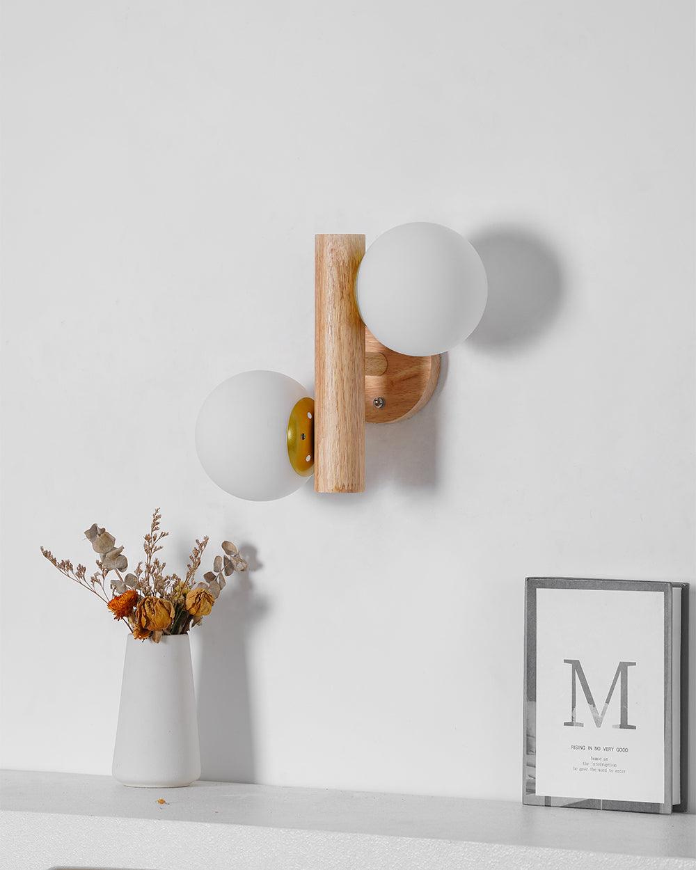 Fioran Wood Scandinavian Wall Lamp-Neutral Decor