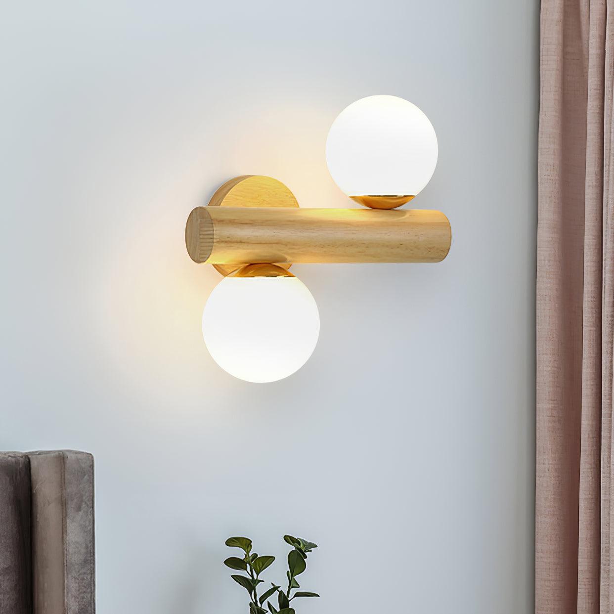 Fioran Wood Scandinavian Wall Lamp-Neutral Decor