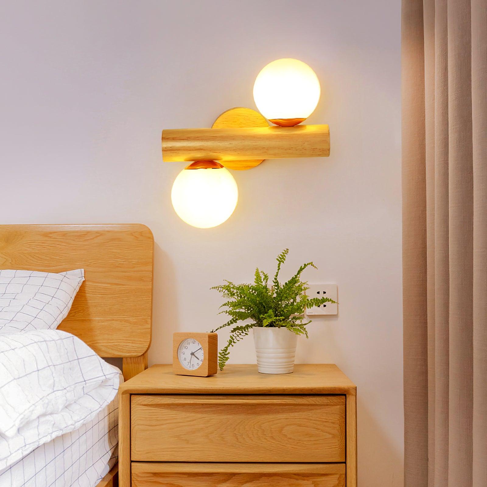 Fioran Wood Scandinavian Wall Lamp-Neutral Decor