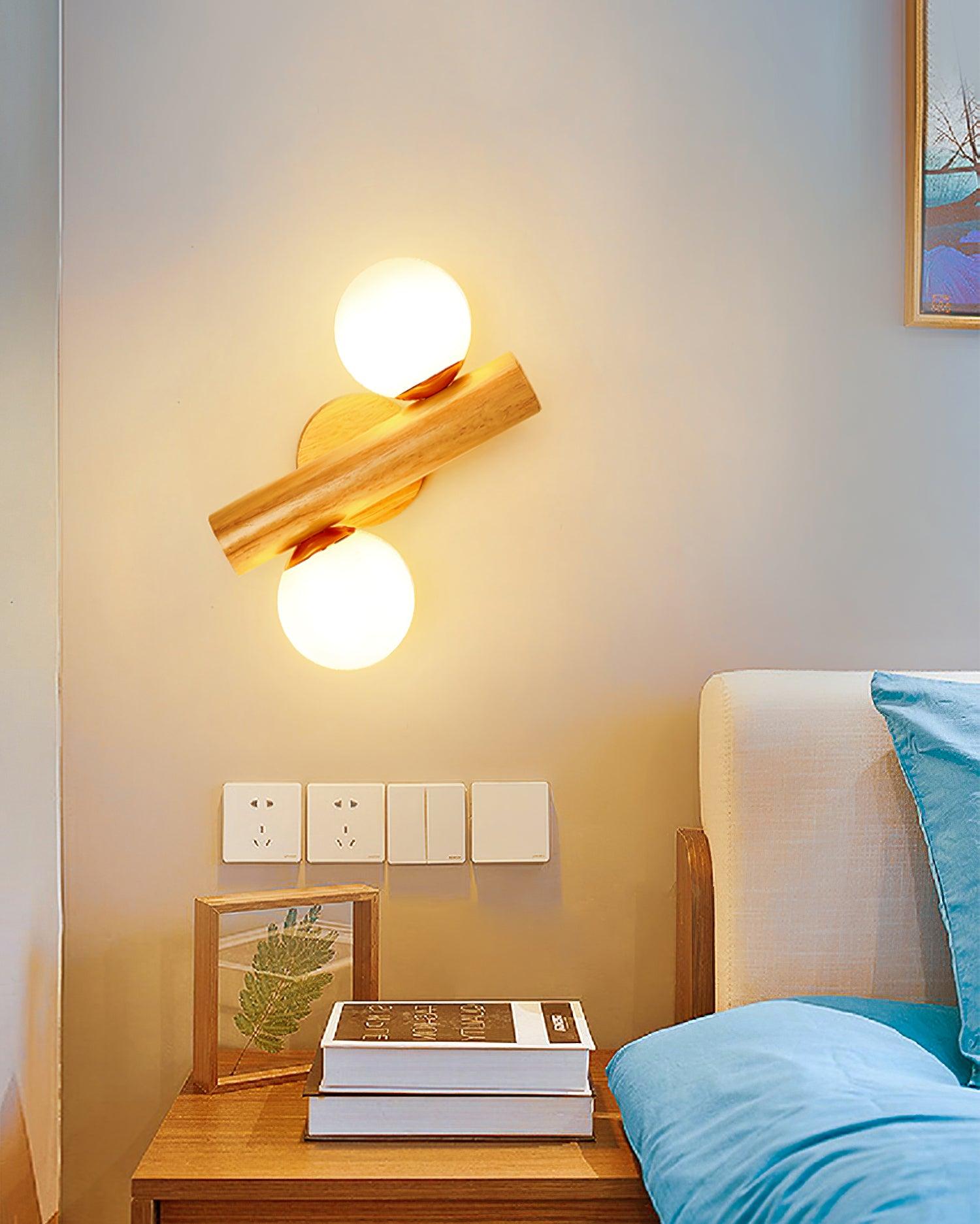 Fioran Wood Scandinavian Wall Lamp-Neutral Decor