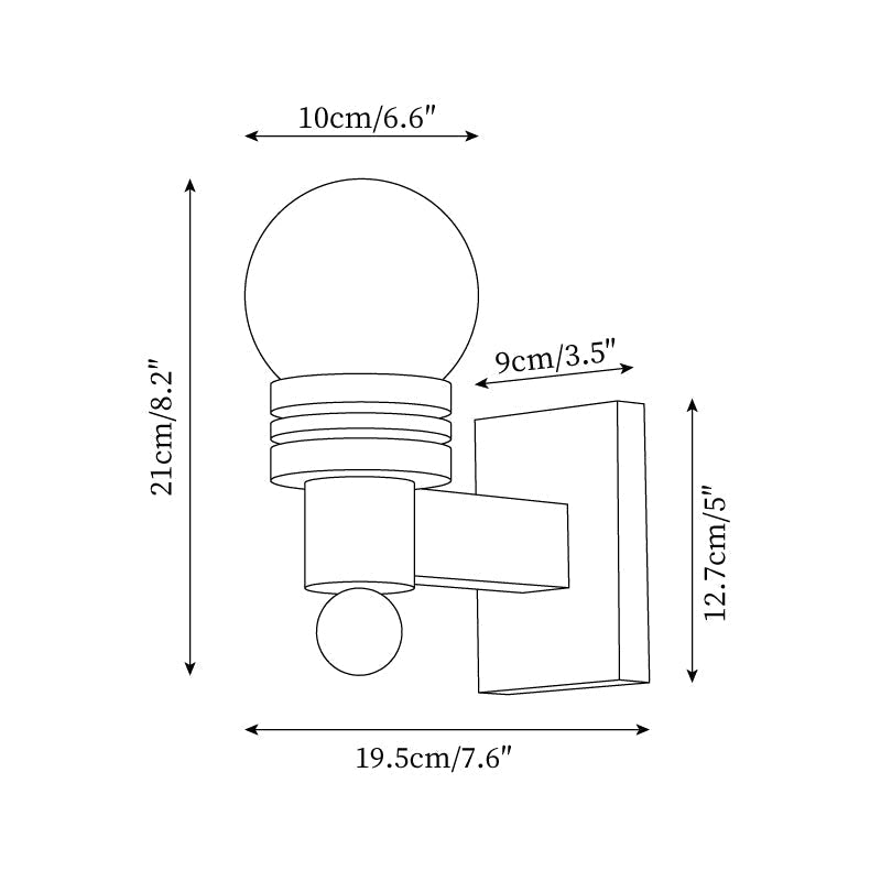 Beam Solid Wood Wall Lamp