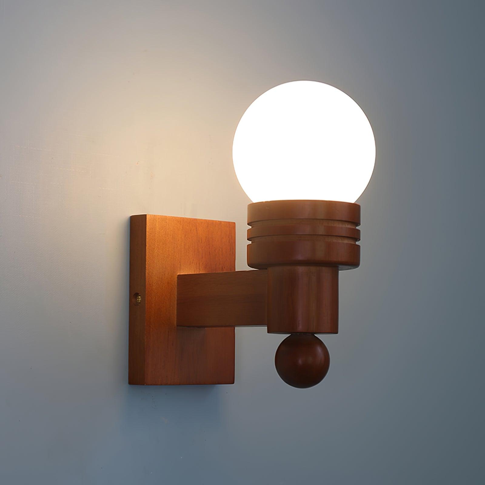 Beam Solid Wood Wall Lamp