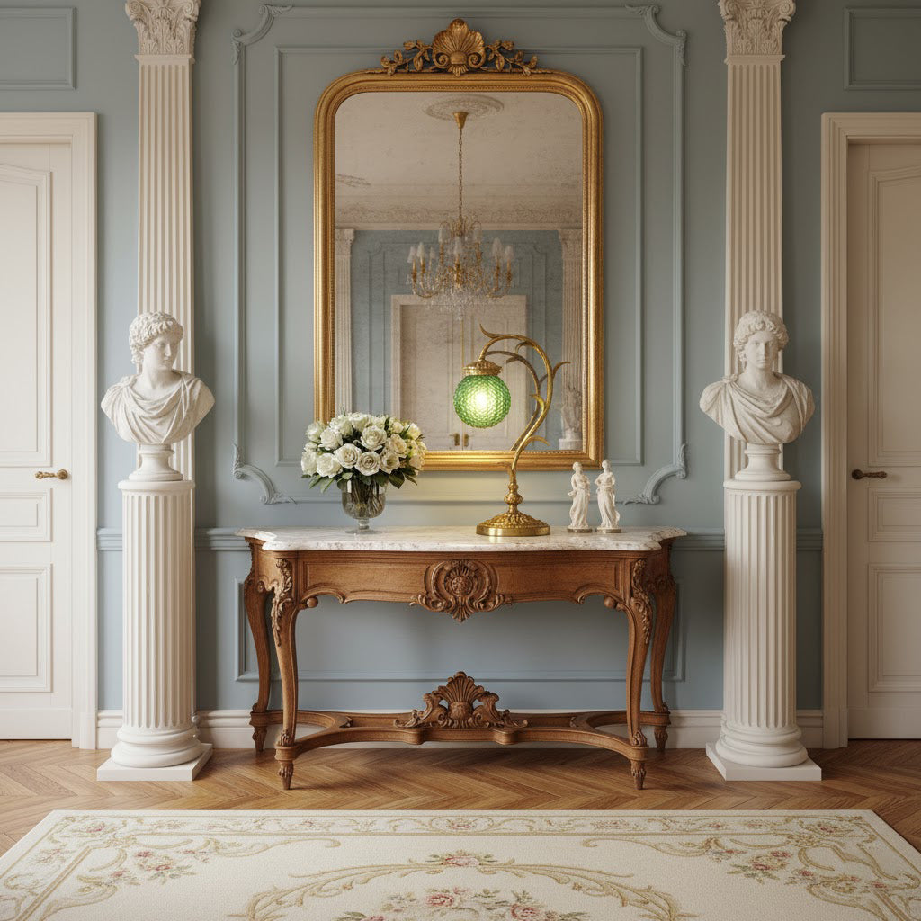 Side profile of the Turco Table Lamp.