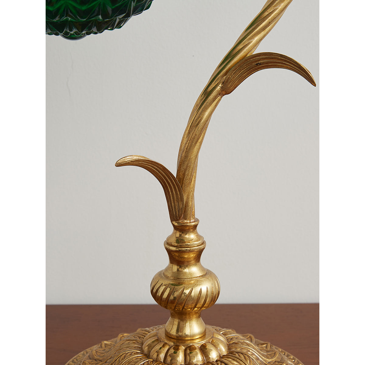 Turco Table Lamp against a dark background for contrast.