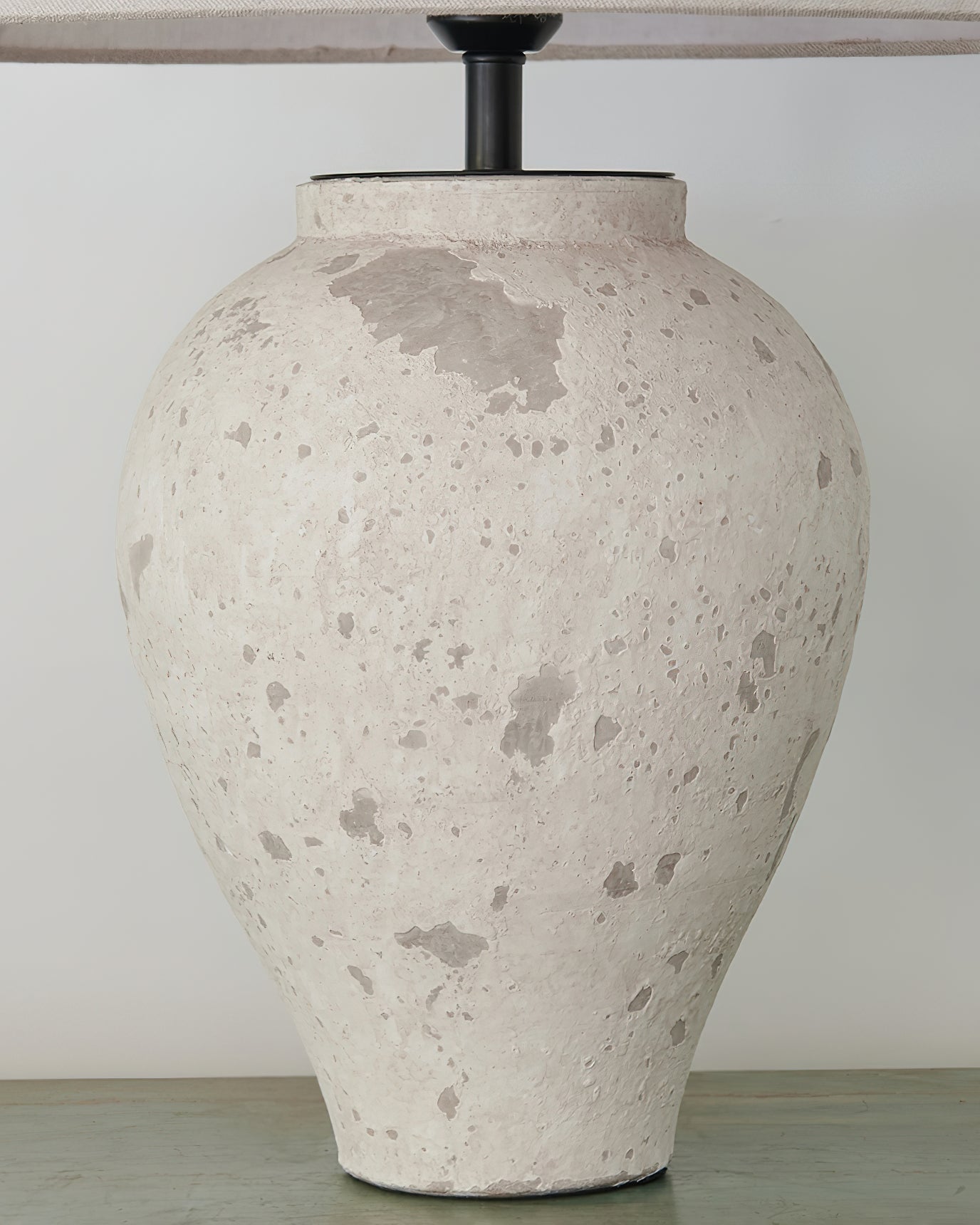 Solix Ceramics Fabric Table Lamp-Neutral Decor
