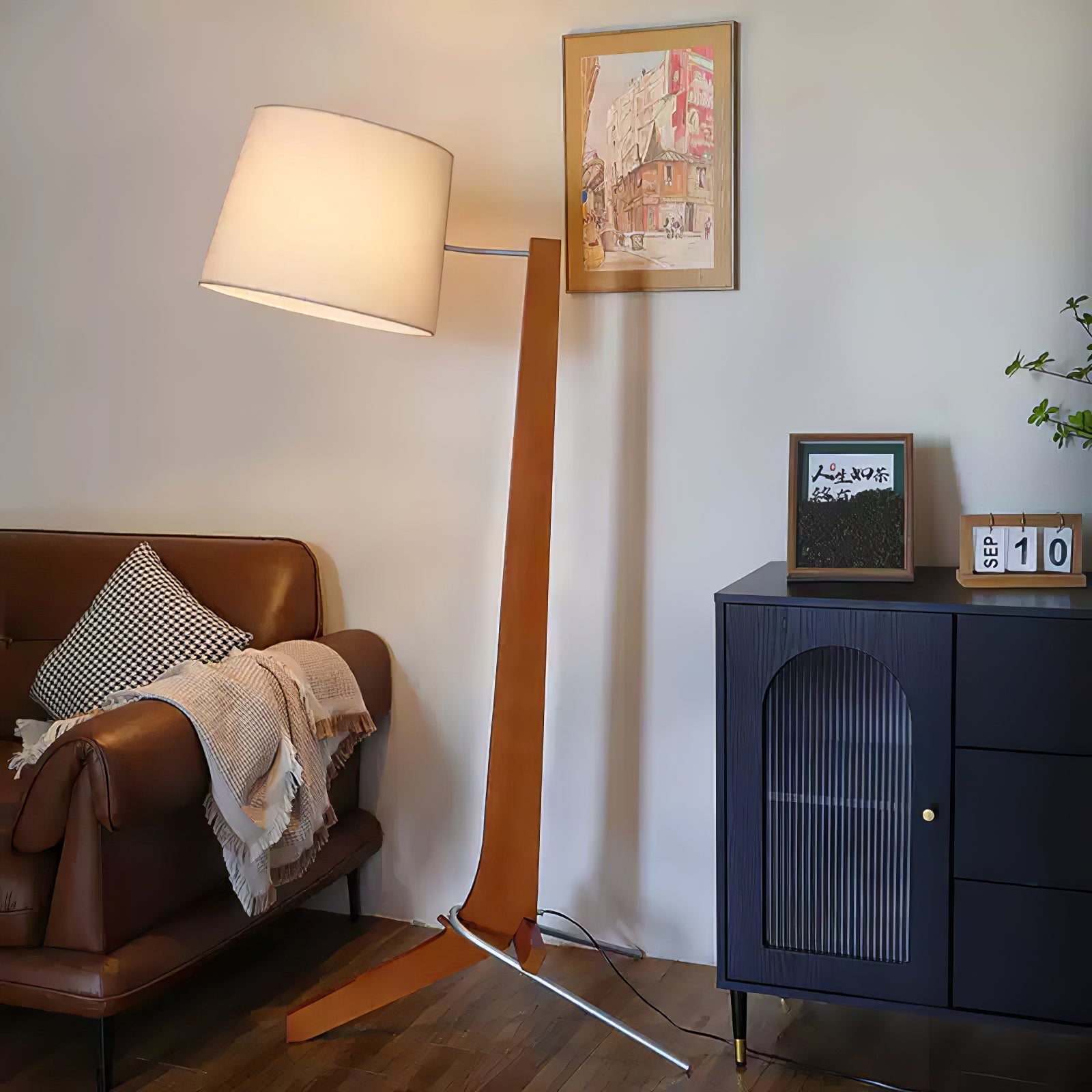 Luca Modern Arc Floor Lamp-Neutral Decor