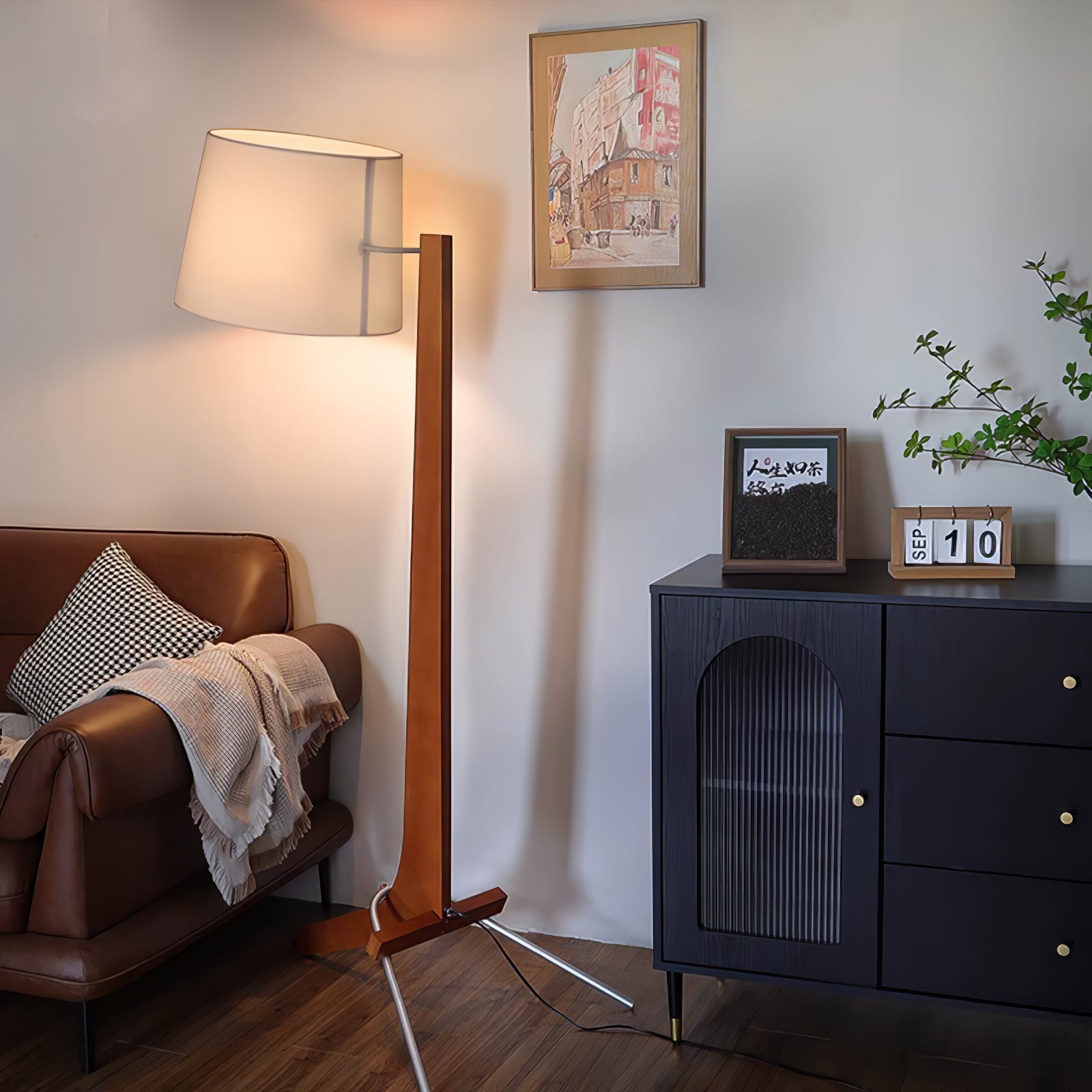 Luca Modern Arc Floor Lamp-Neutral Decor