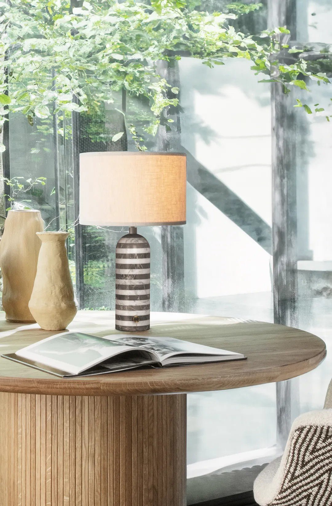 Avery Contemporary Table Lamp-Neutral Decor