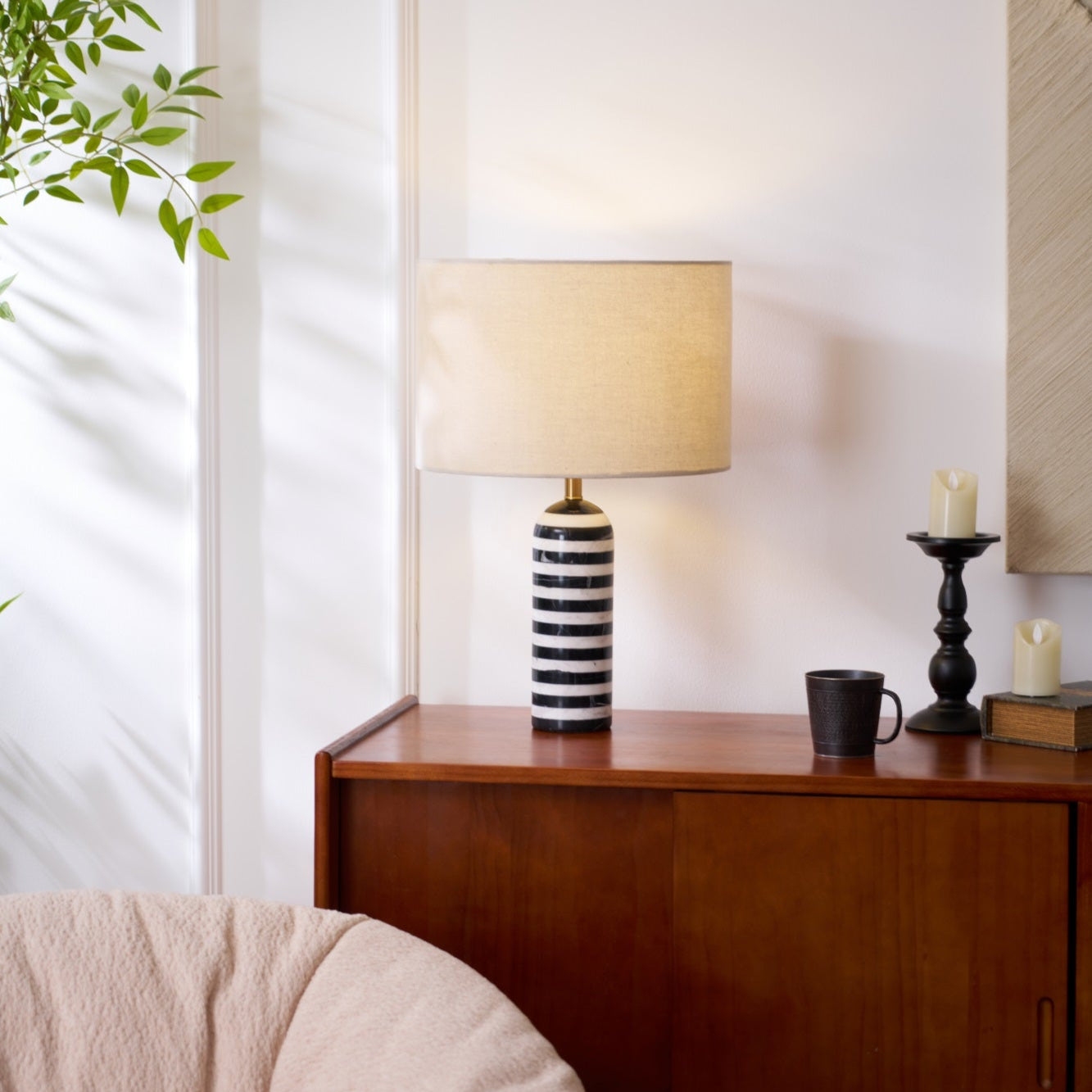 Avery Contemporary Table Lamp-Neutral Decor