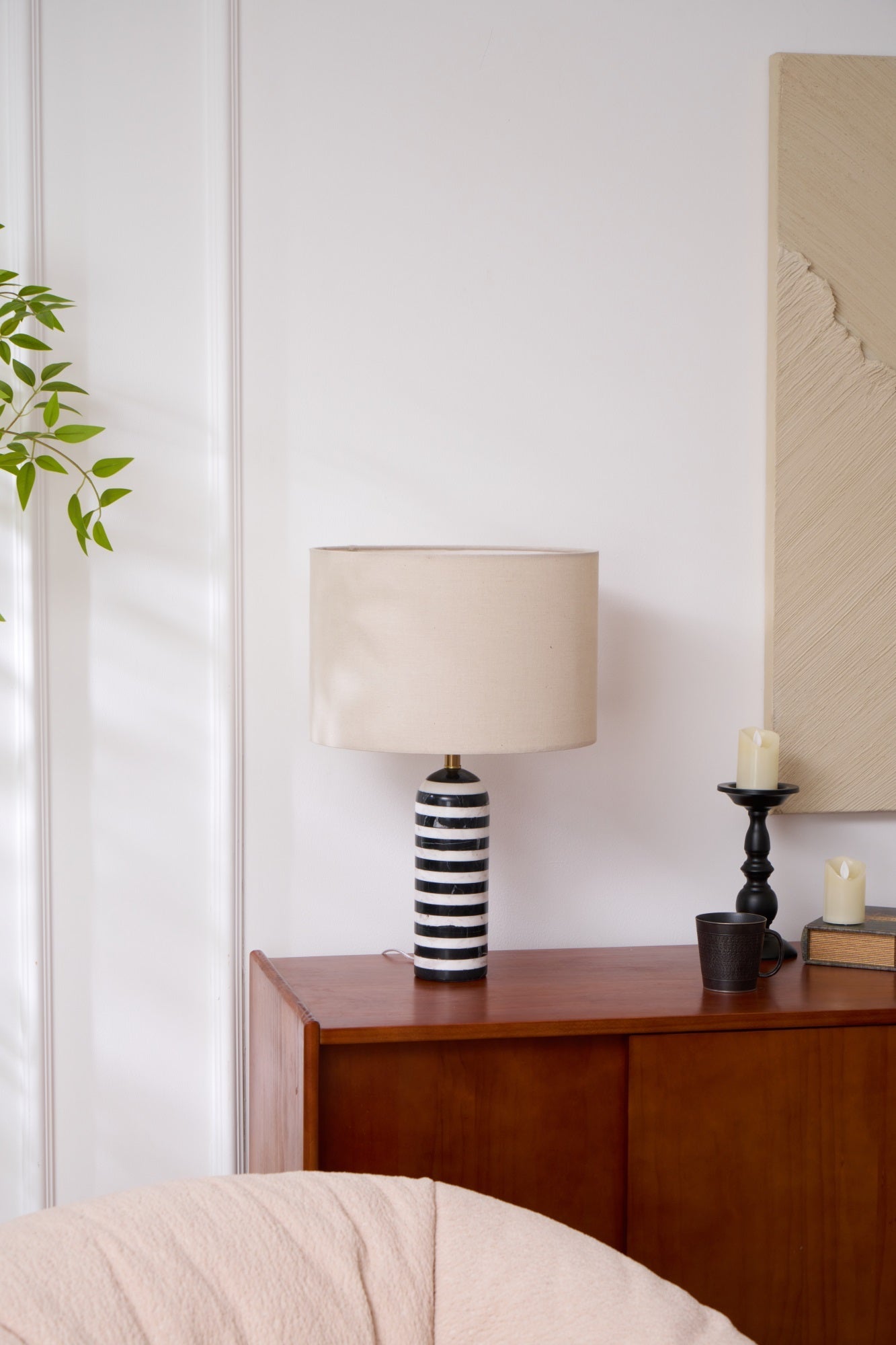 Avery Contemporary Table Lamp-Neutral Decor