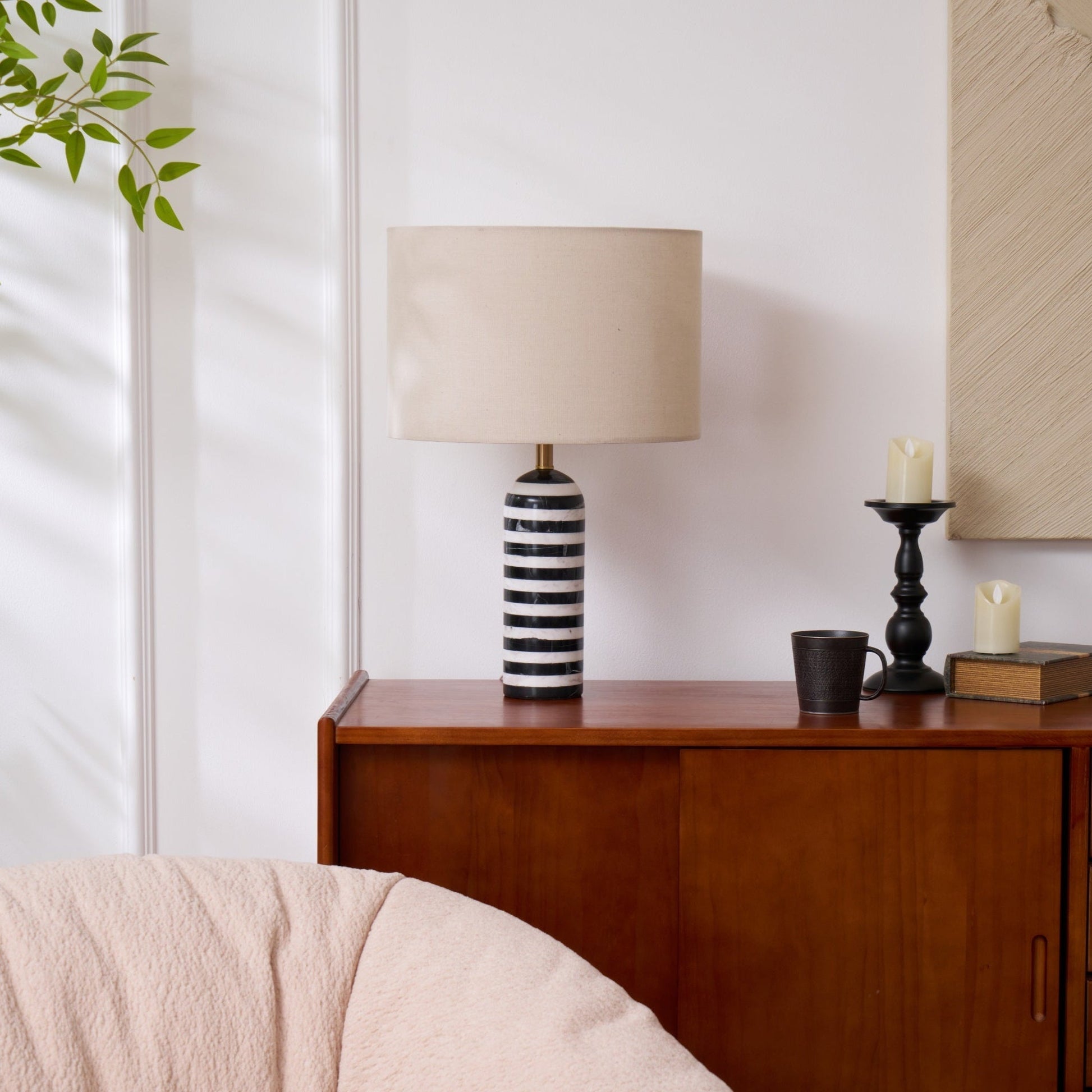 Avery Contemporary Table Lamp-Neutral Decor