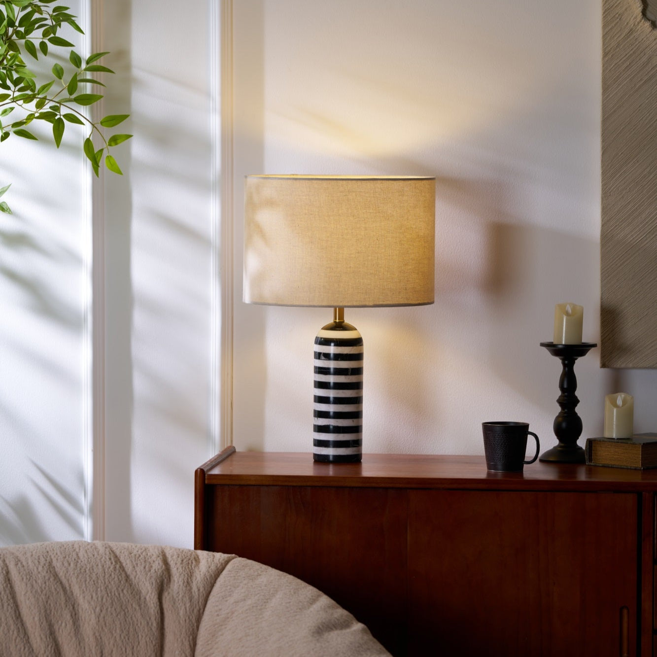 Avery Contemporary Table Lamp-Neutral Decor