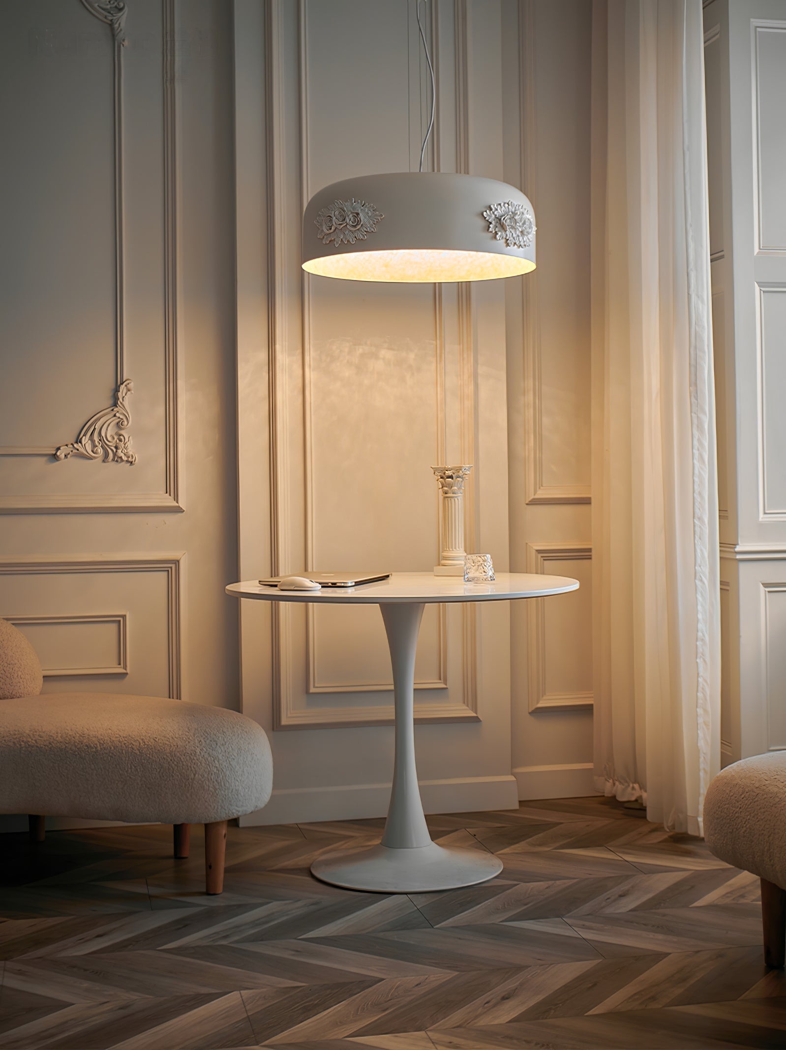 Vilaeos Minimalist Resin Wall Light-Neutral Decor