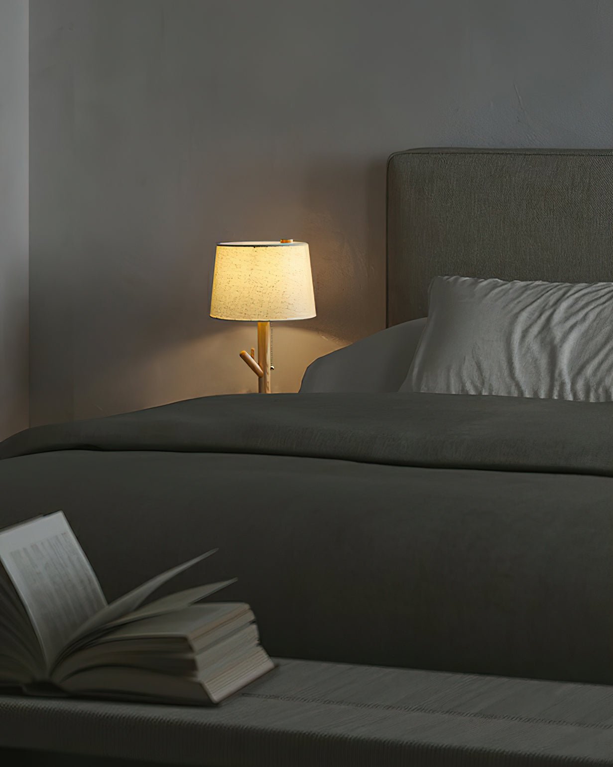 Branch Rustic Wood Table Lamp-Neutral Decor