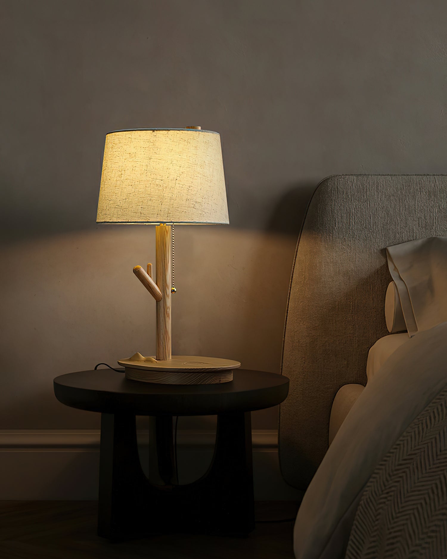Branch Rustic Wood Table Lamp-Neutral Decor