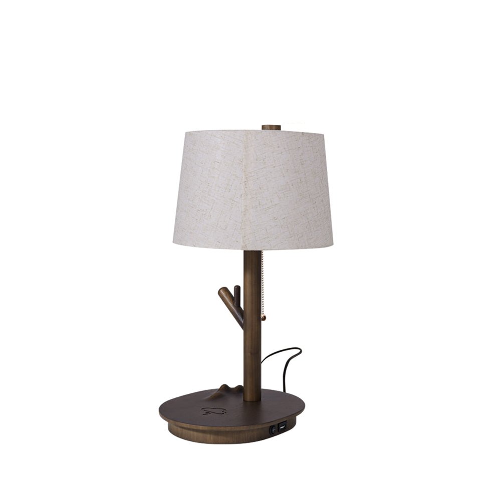 Branch Rustic Wood Table Lamp-Neutral Decor