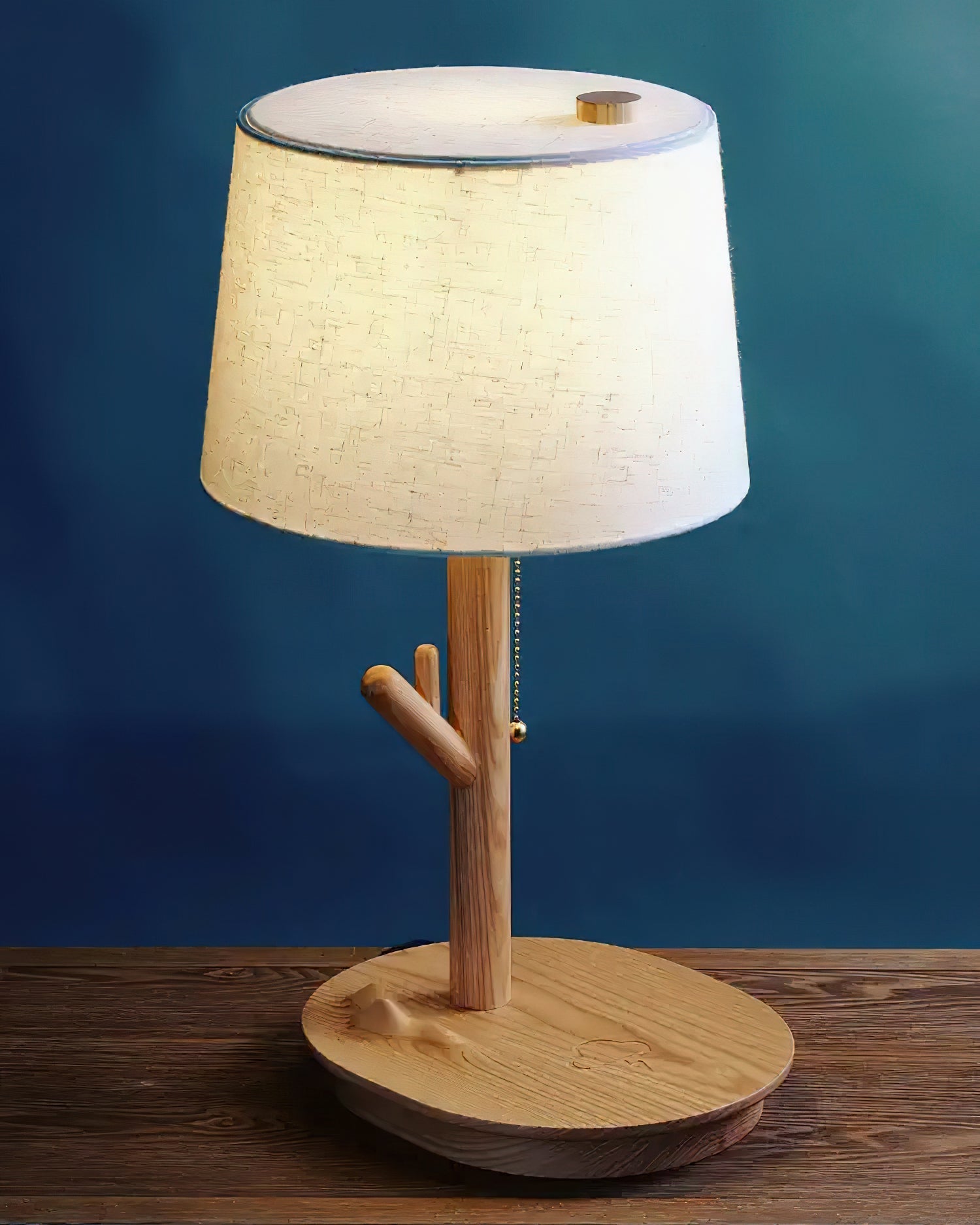 Branch Rustic Wood Table Lamp-Neutral Decor