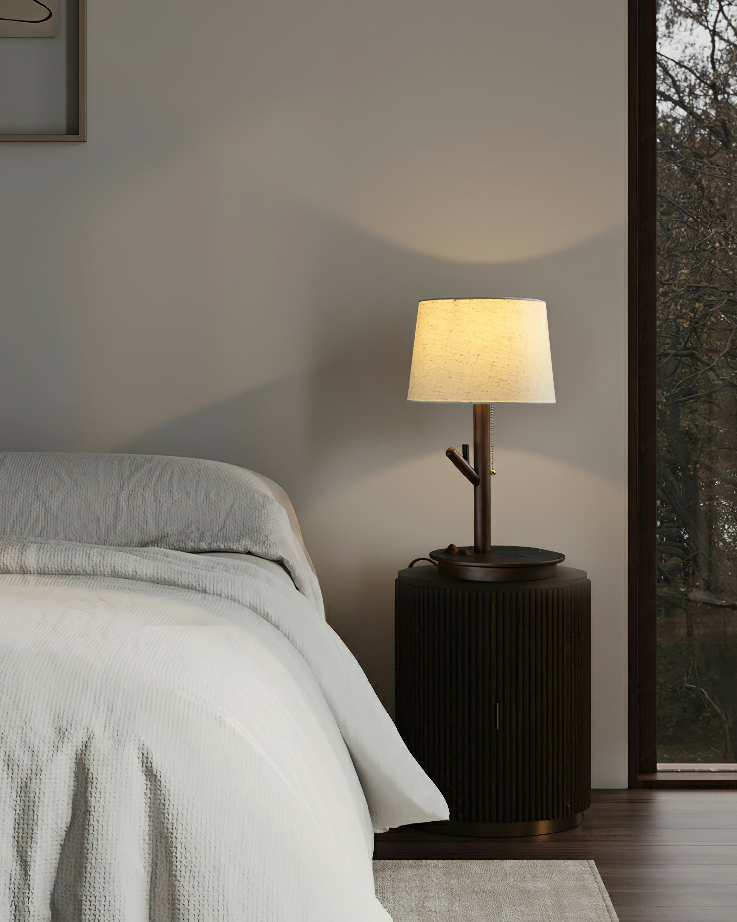 Branch Rustic Wood Table Lamp-Neutral Decor