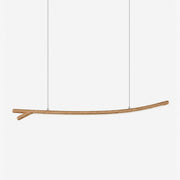 Twig Wood Linear Pendant Light-Neutral Decor