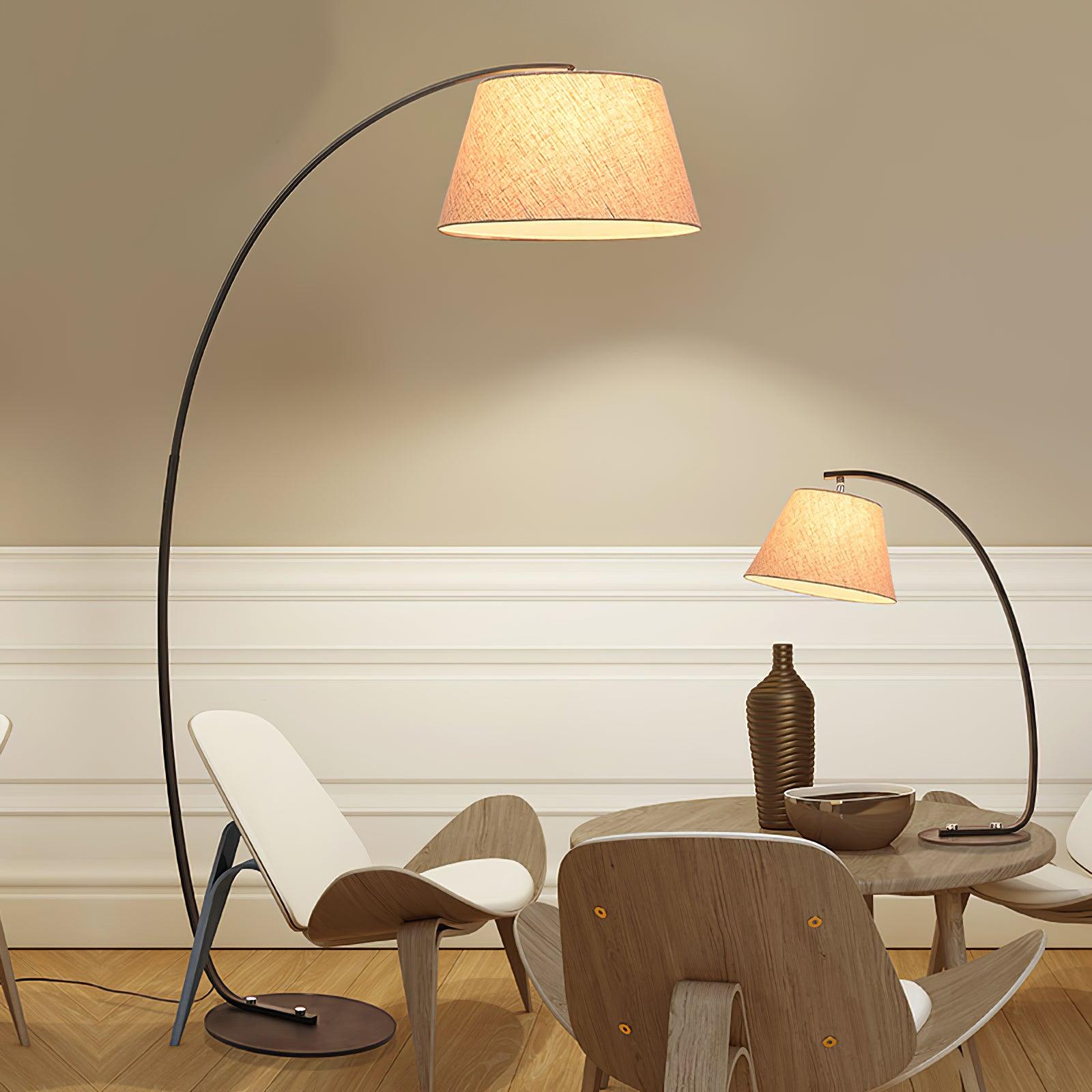 Sernis Fabric Artistic Floor Lamp-Neutral Decor