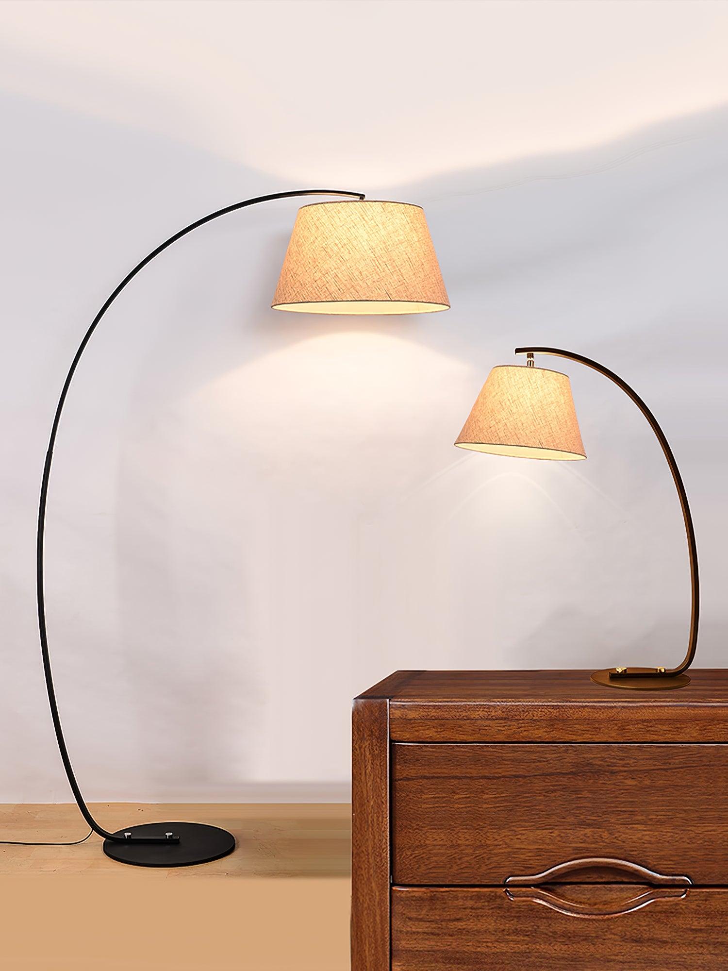 Sernis Fabric Artistic Floor Lamp-Neutral Decor