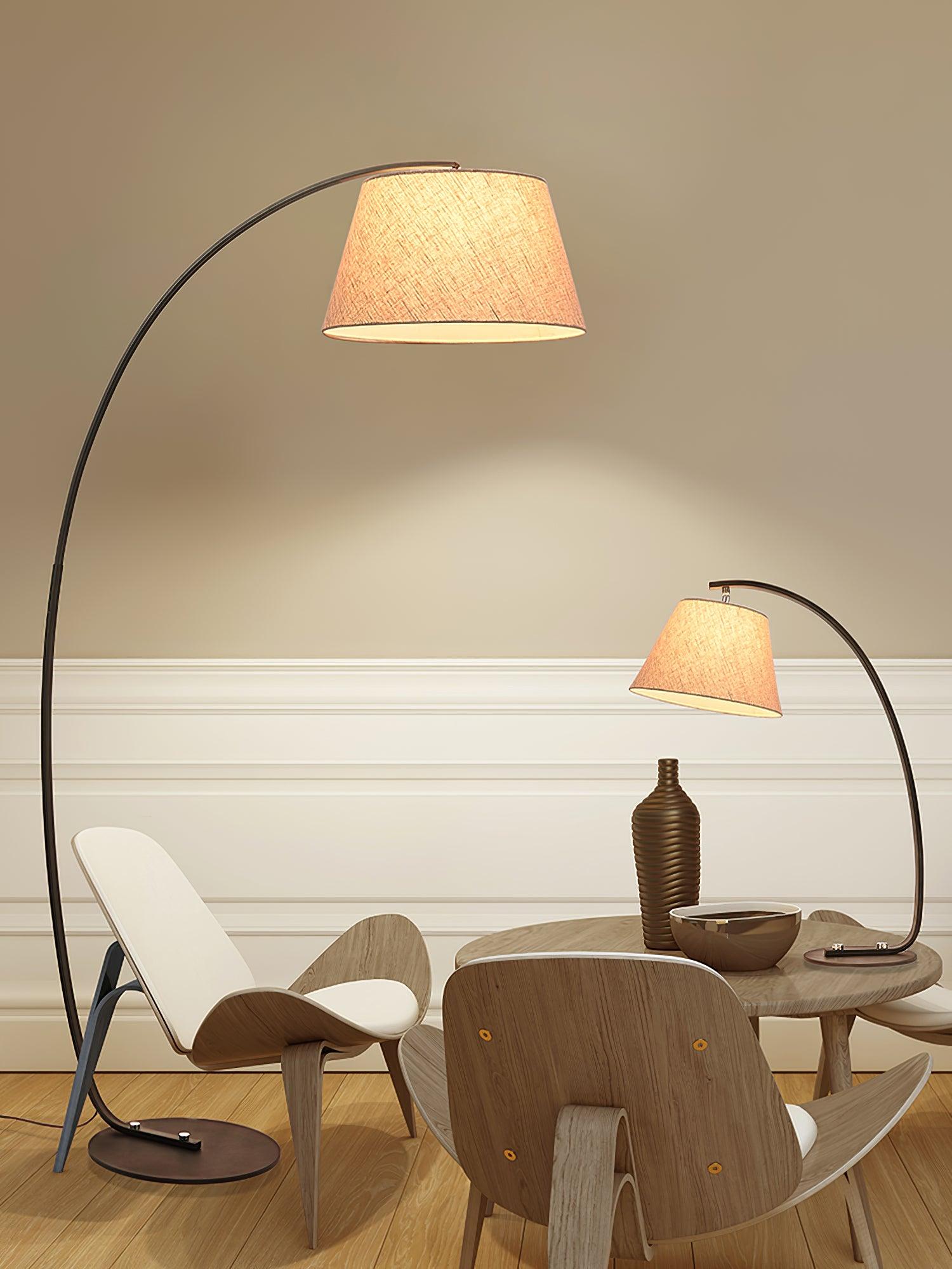 Sernis Fabric Artistic Floor Lamp-Neutral Decor