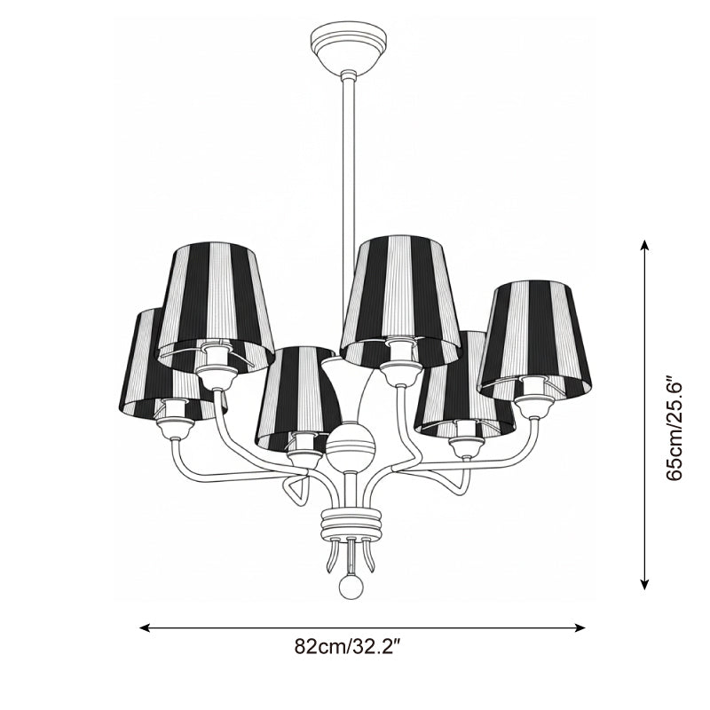 Arthur Stripe Chandelier