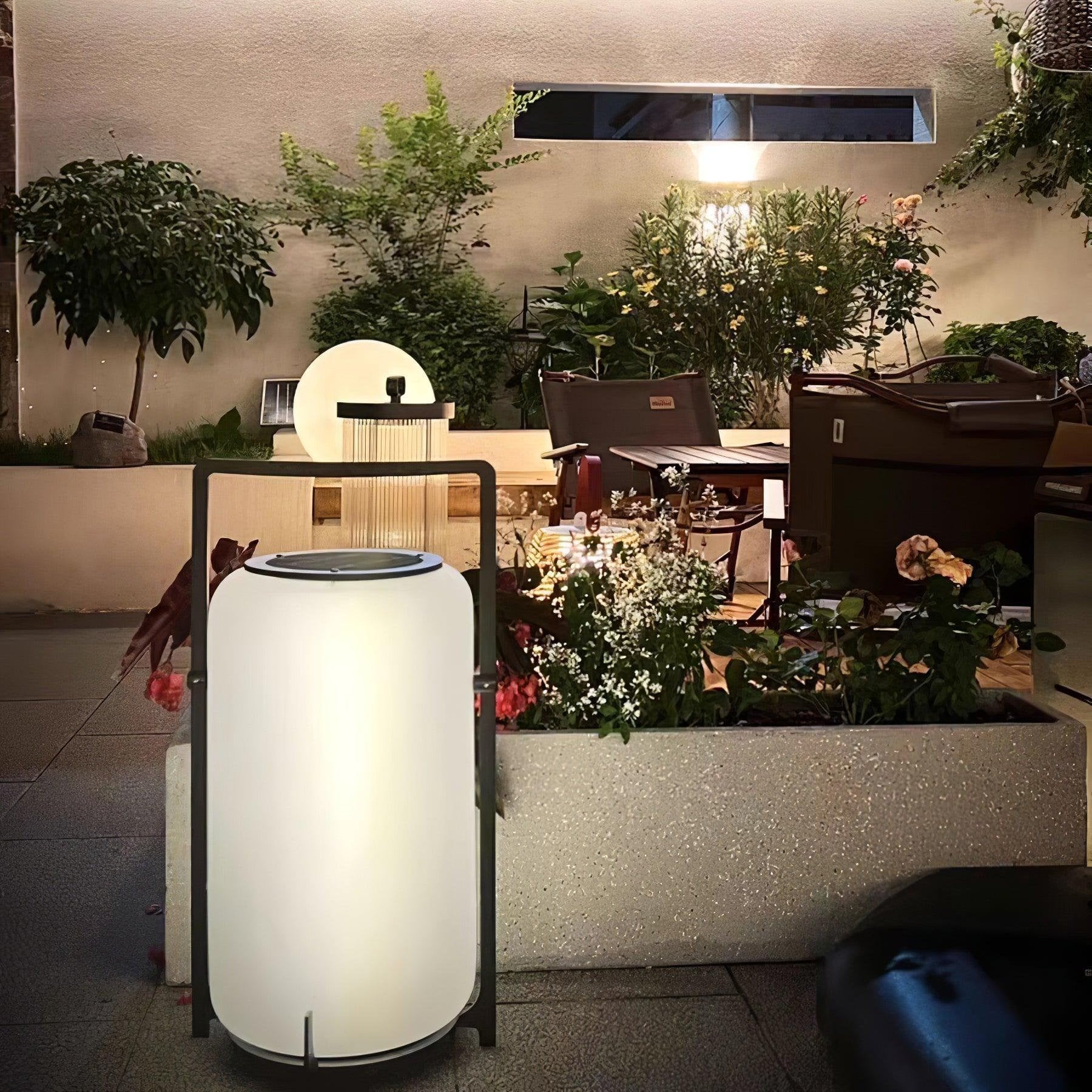 Jave Solar Outdoor Table Lamp-Neutral Decor