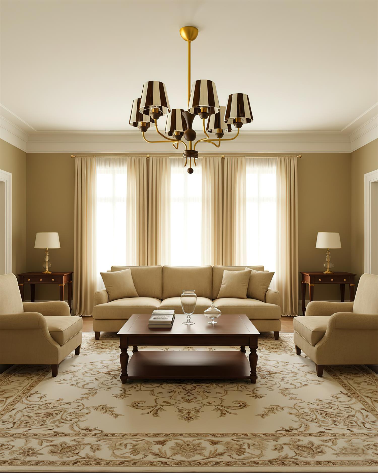 Arthur Stripe Chandelier