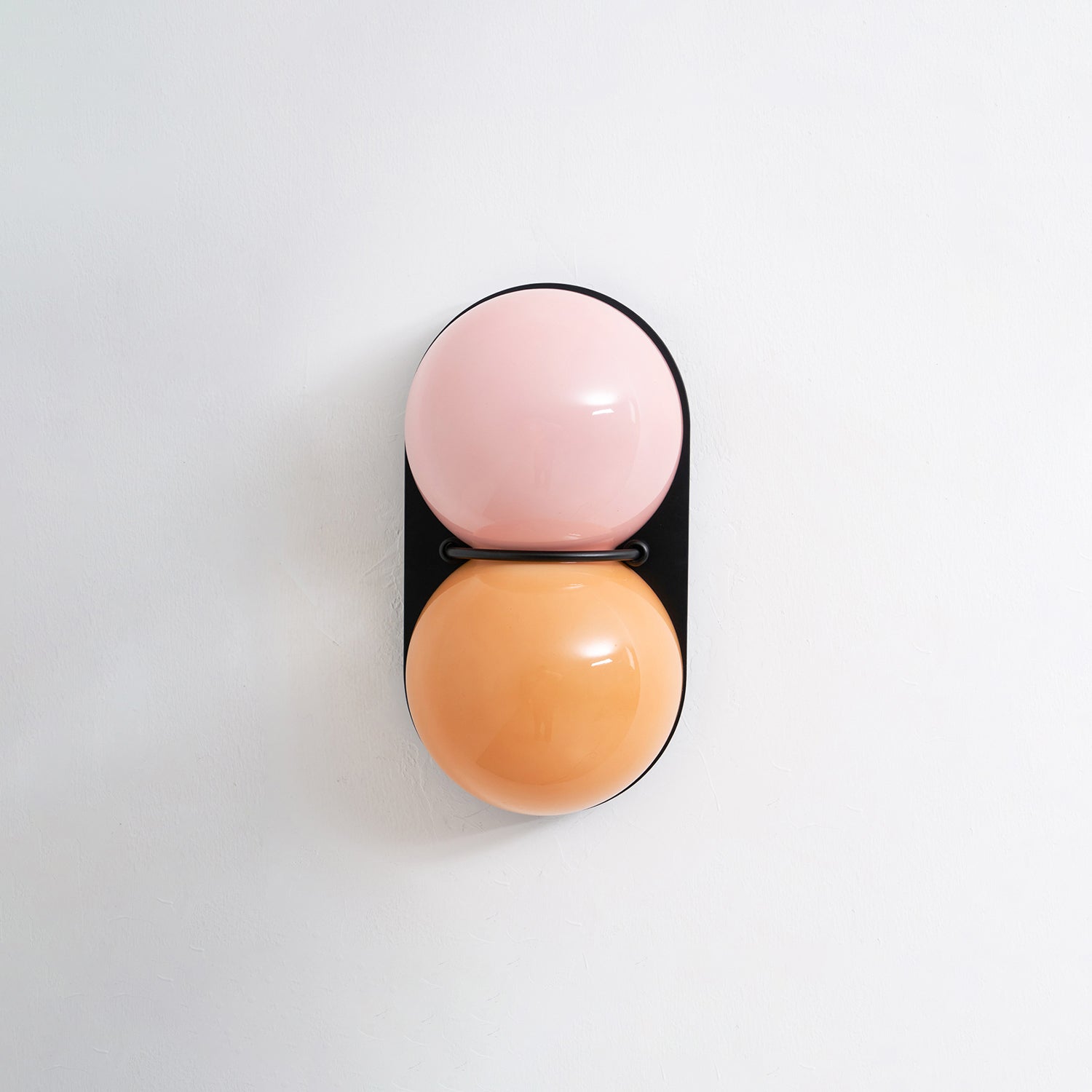 Two Globe Glass Wall Sconce-Neutral Decor