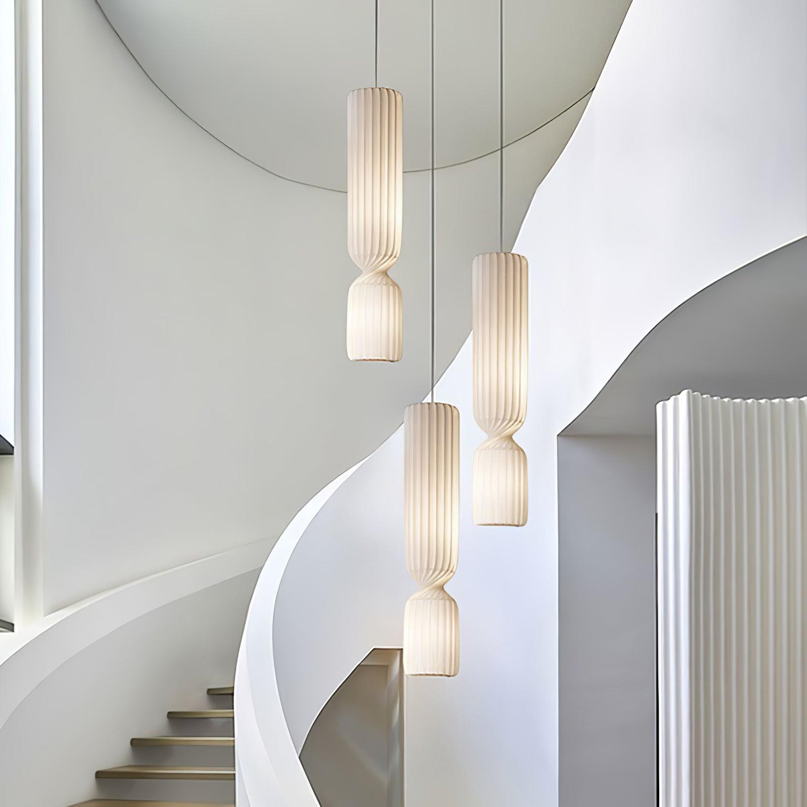 Twist Minimalist PVC Pendant Lamp-Neutral Decor