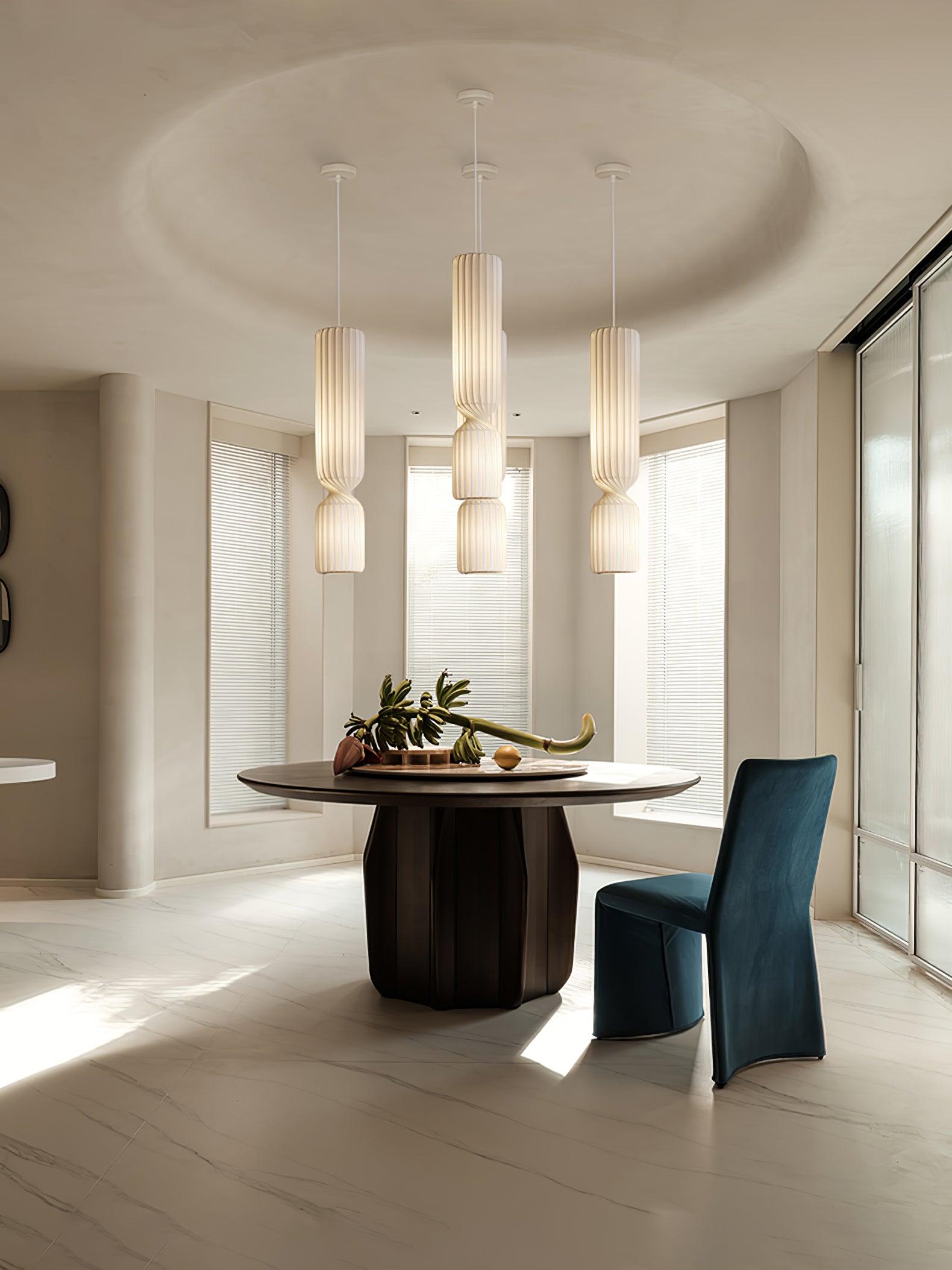 Twist Minimalist PVC Pendant Lamp-Neutral Decor