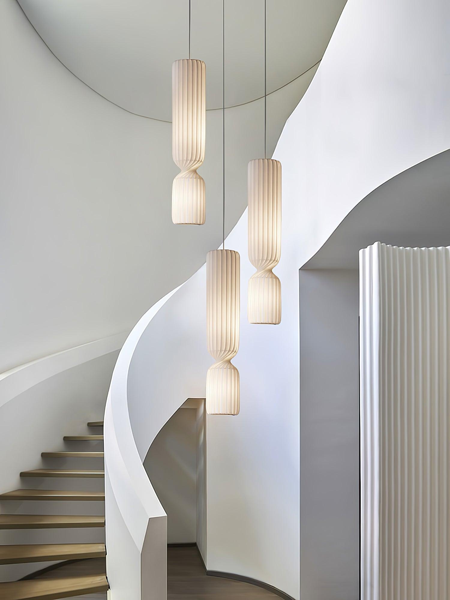 Twist Minimalist PVC Pendant Lamp-Neutral Decor