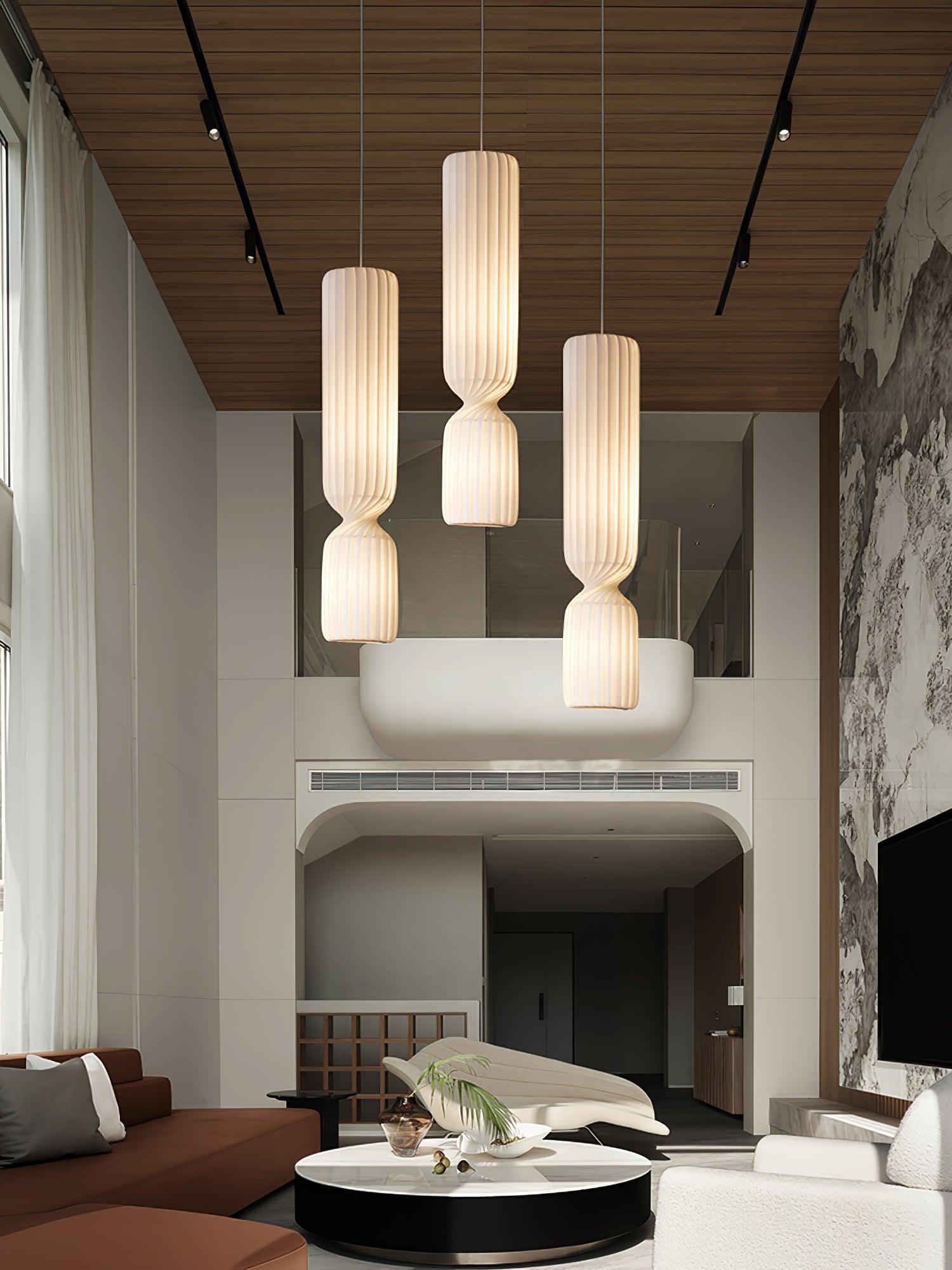 Twist Minimalist PVC Pendant Lamp-Neutral Decor