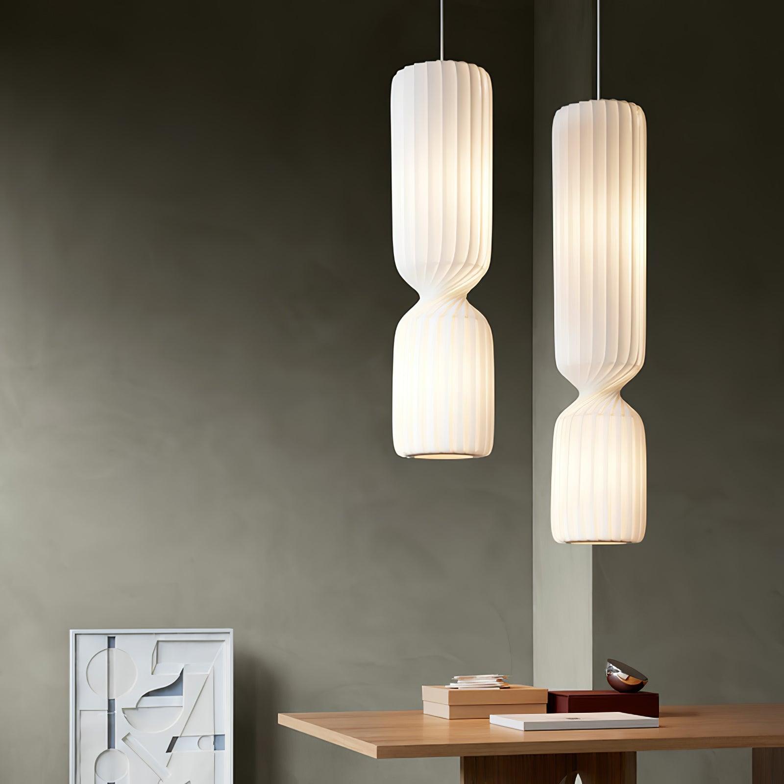 Twist Minimalist PVC Pendant Lamp-Neutral Decor