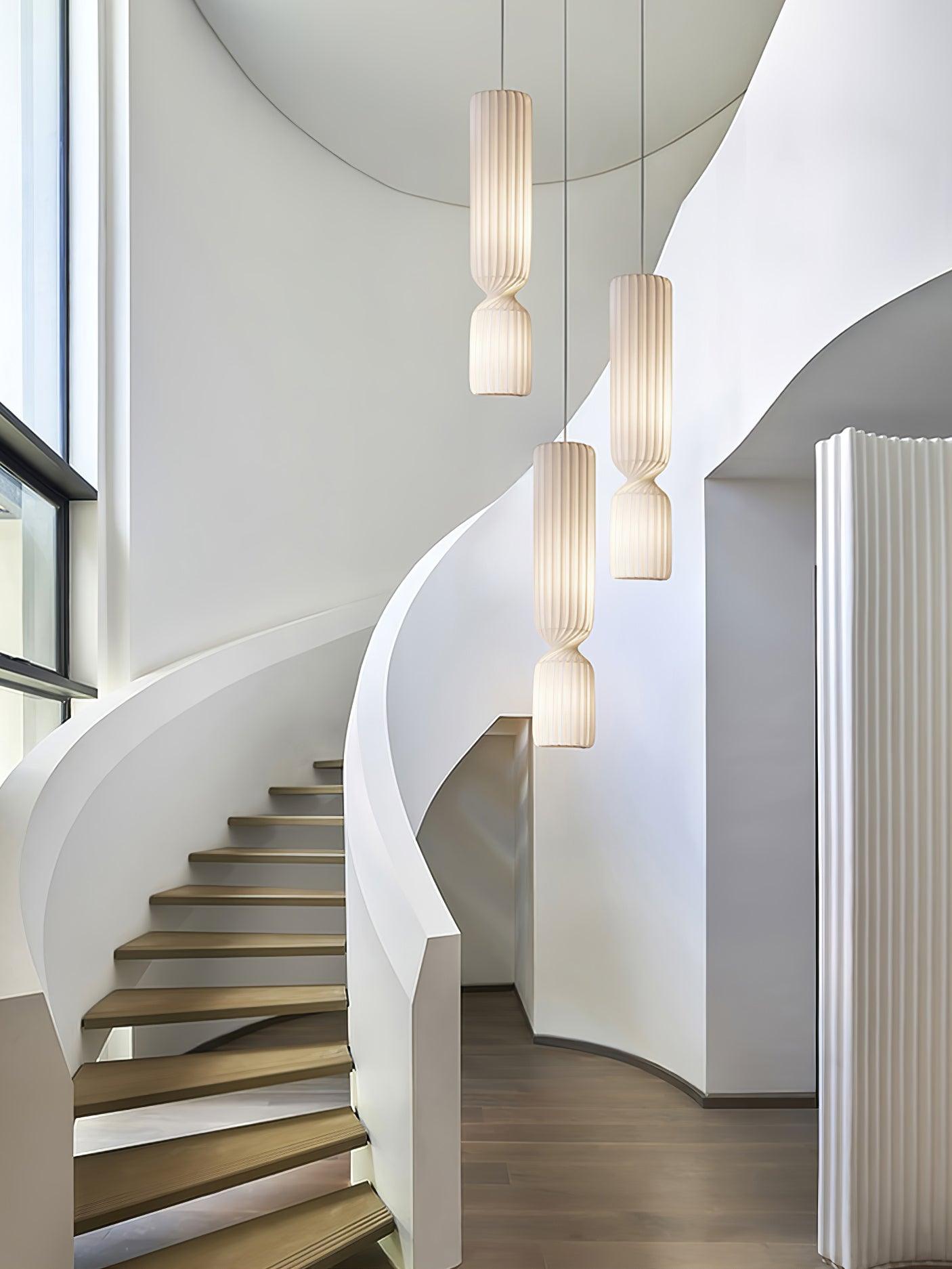 Twist Minimalist PVC Pendant Lamp-Neutral Decor