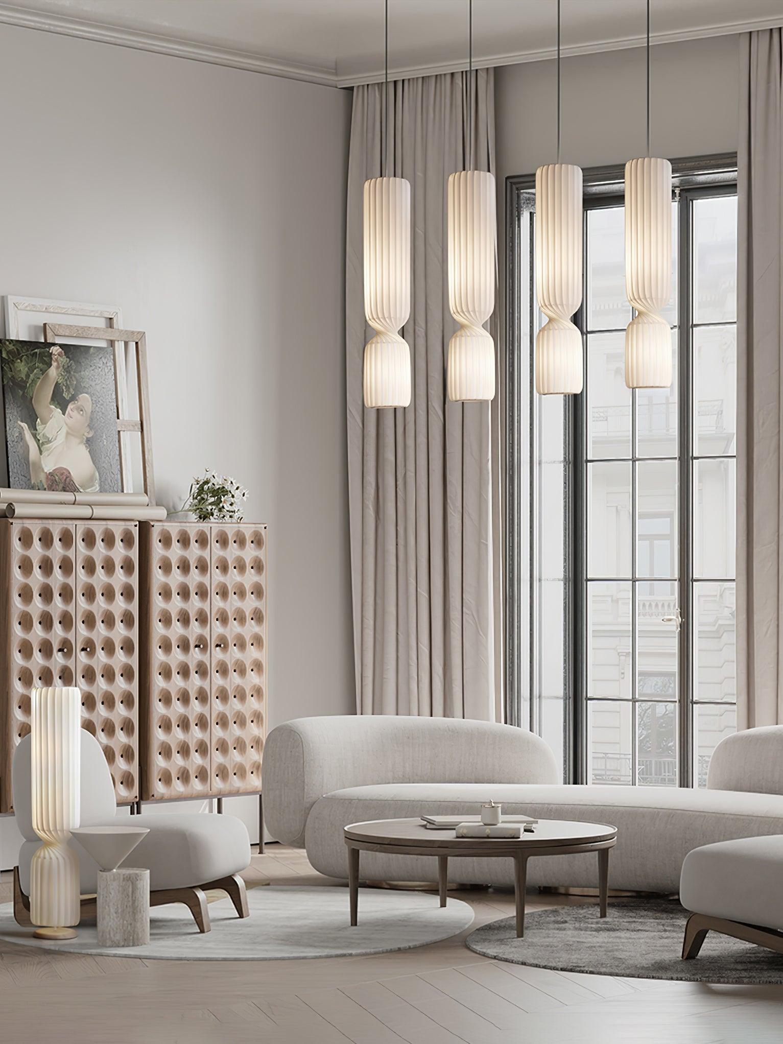 Twist Minimalist PVC Pendant Lamp-Neutral Decor