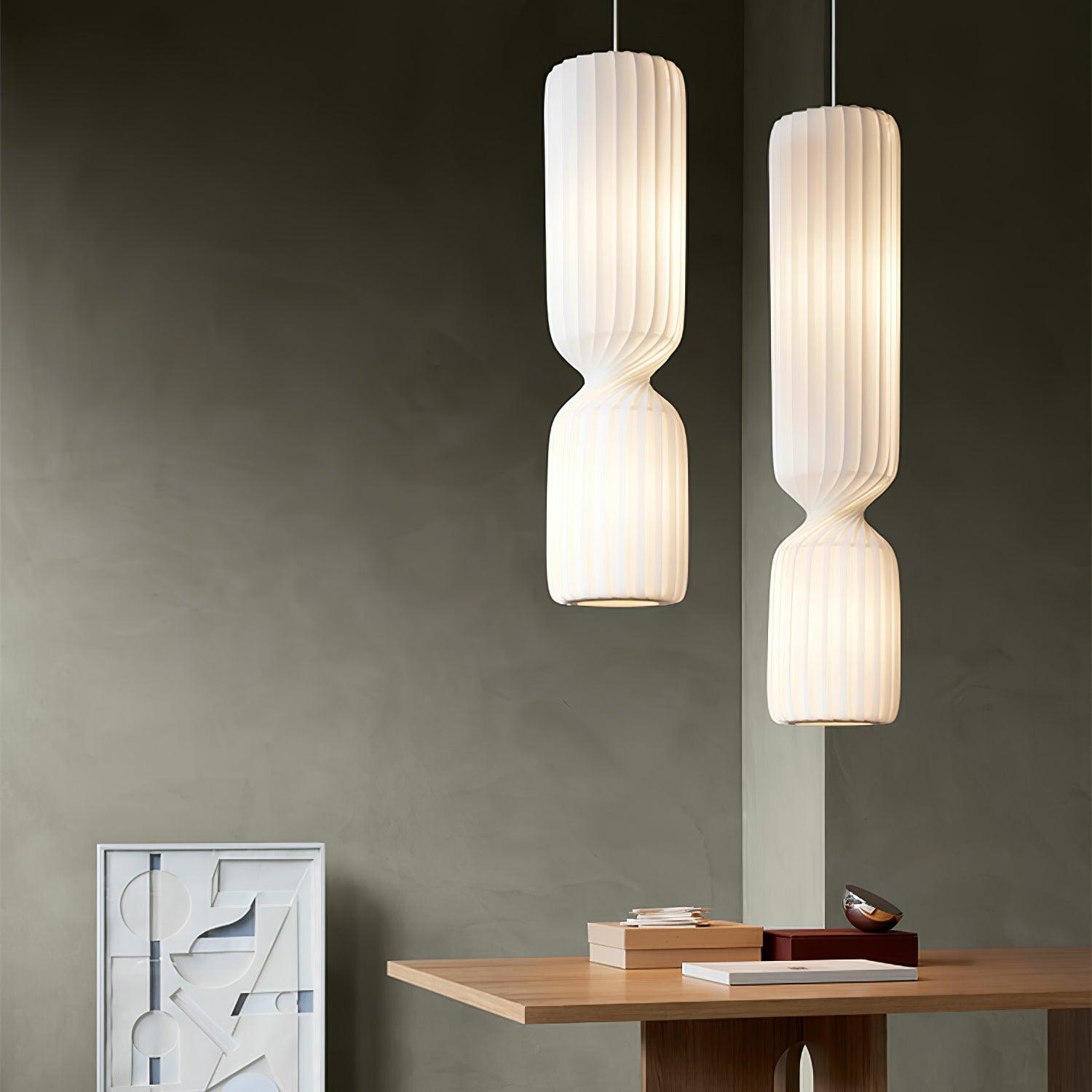 Twist Minimalist PVC Pendant Lamp-Neutral Decor