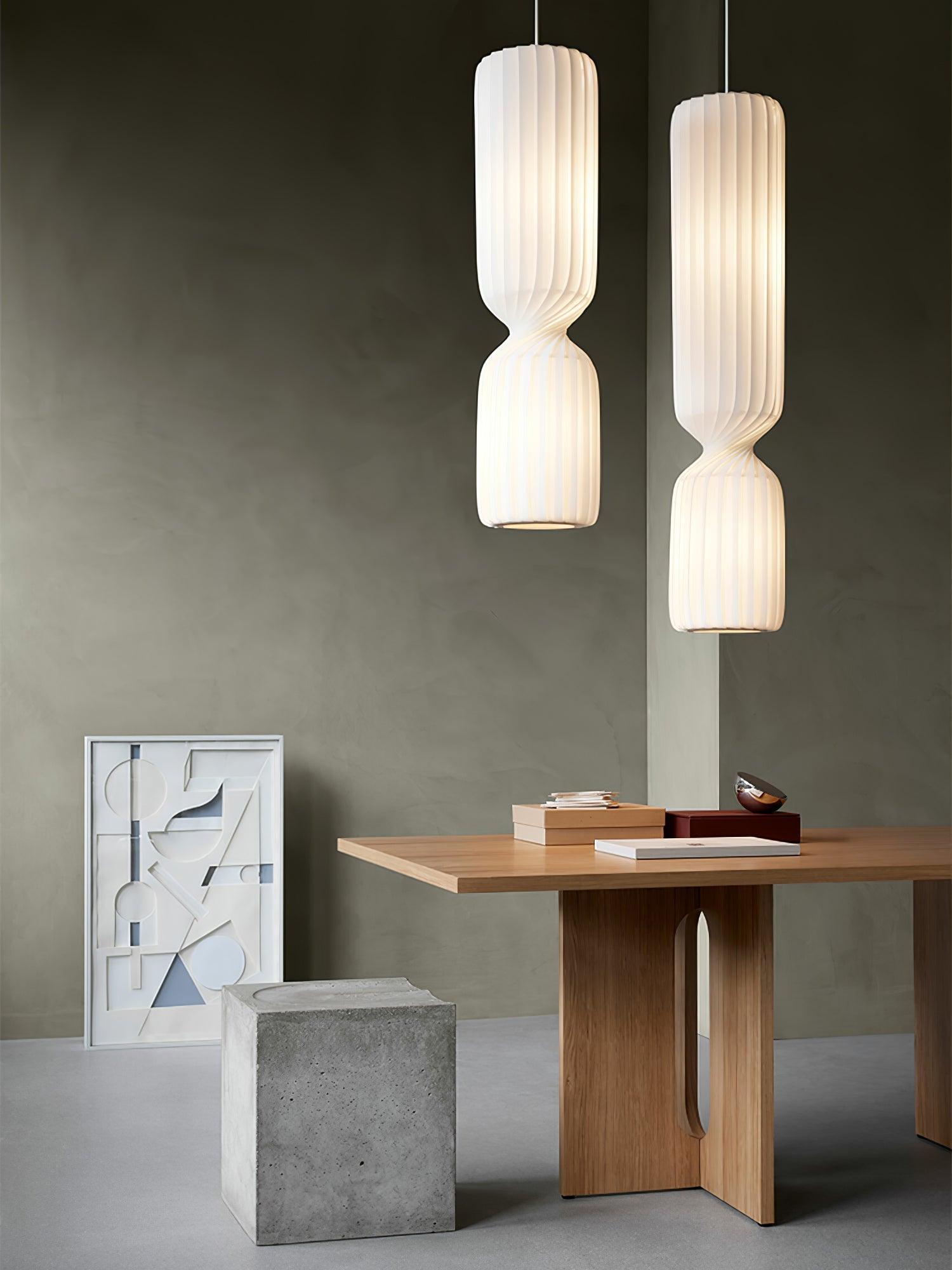 Twist Minimalist PVC Pendant Lamp-Neutral Decor