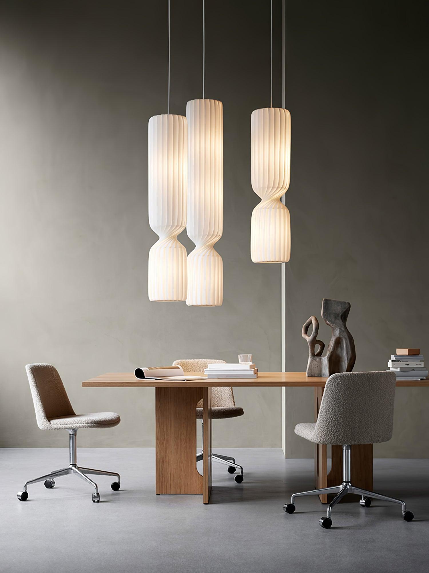 Twist Minimalist PVC Pendant Lamp-Neutral Decor