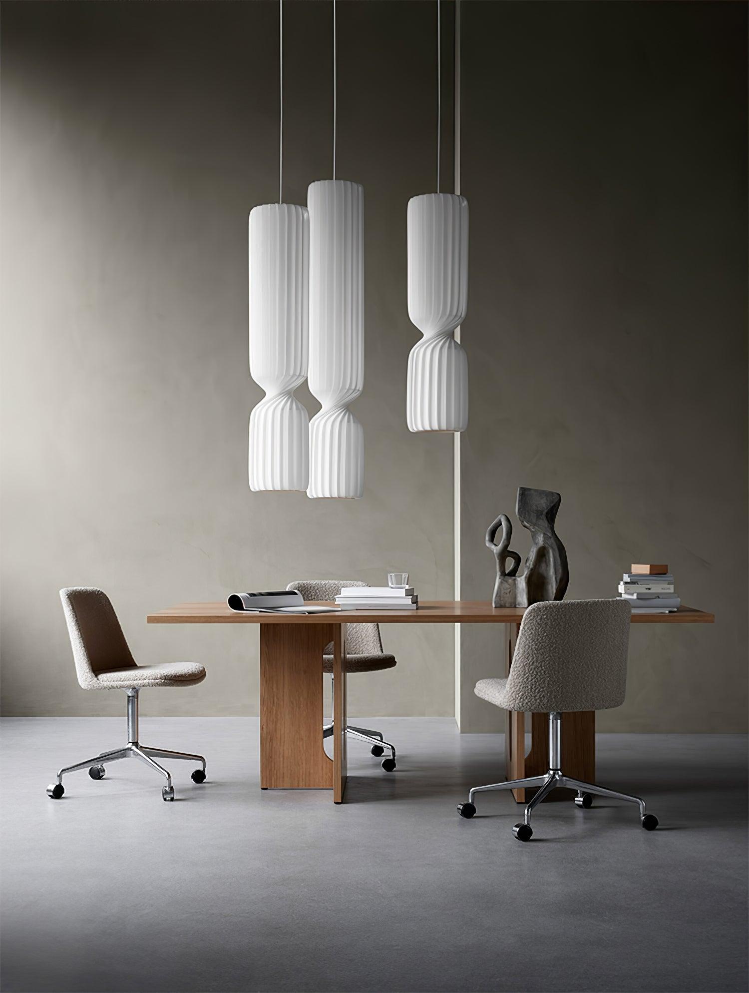 Twist Minimalist PVC Pendant Lamp-Neutral Decor