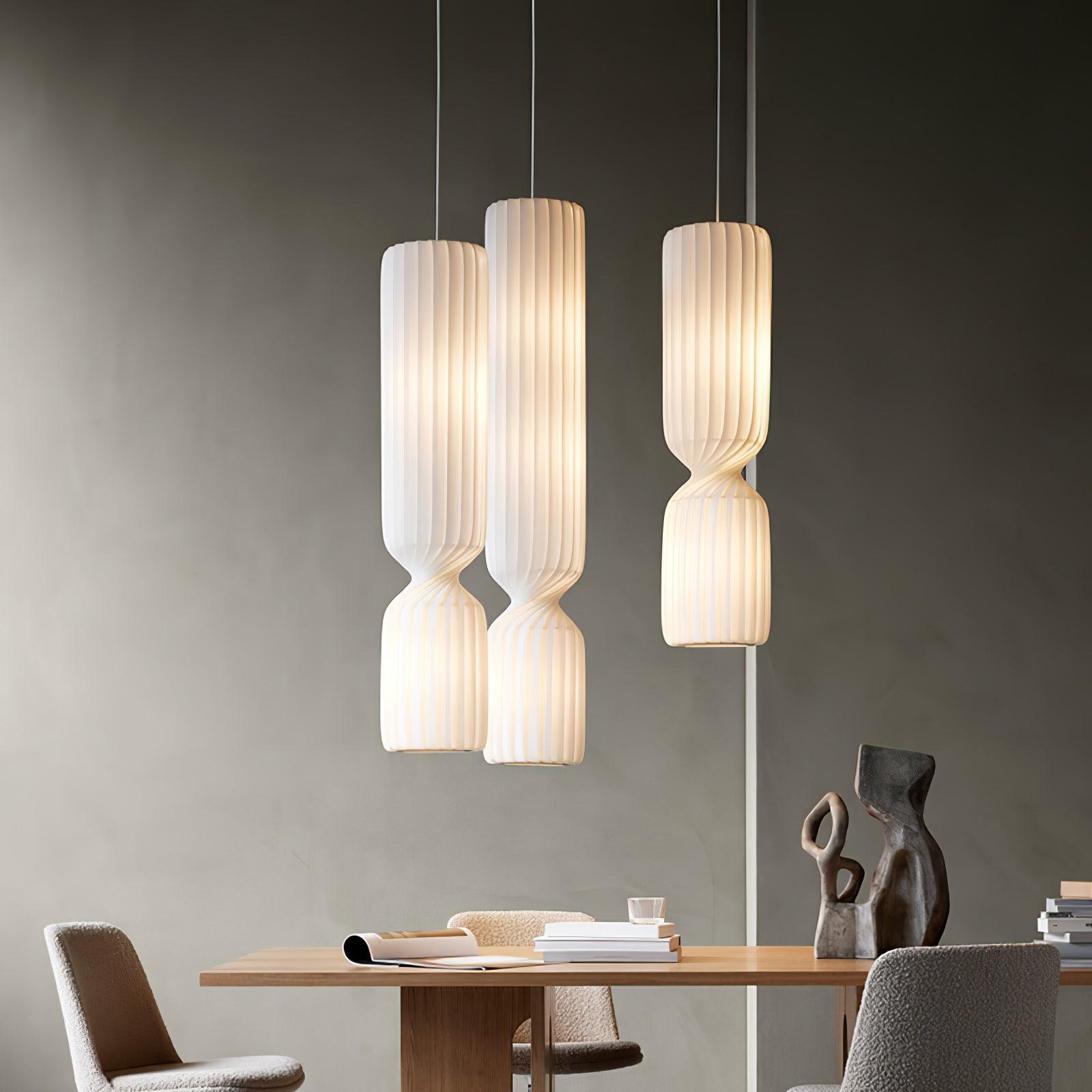 Twist Minimalist PVC Pendant Lamp-Neutral Decor