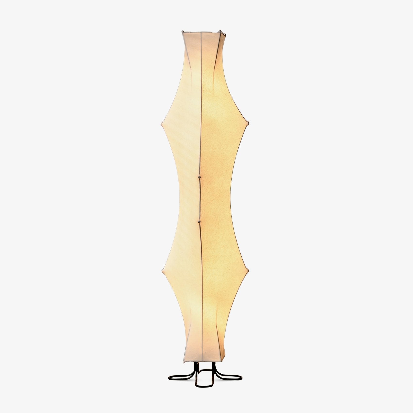 Vela Twist Silk Floor Lamp-Neutral Decor