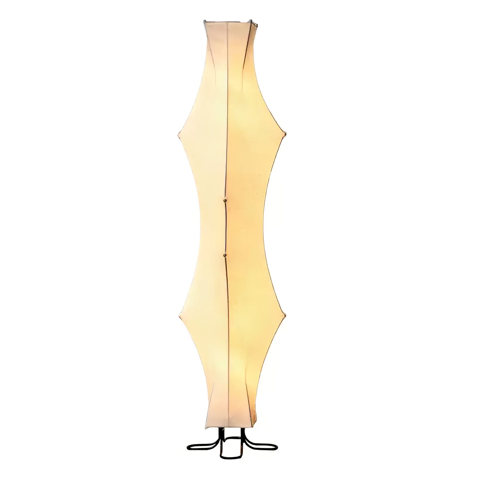 Vela Twist Silk Floor Lamp-Neutral Decor